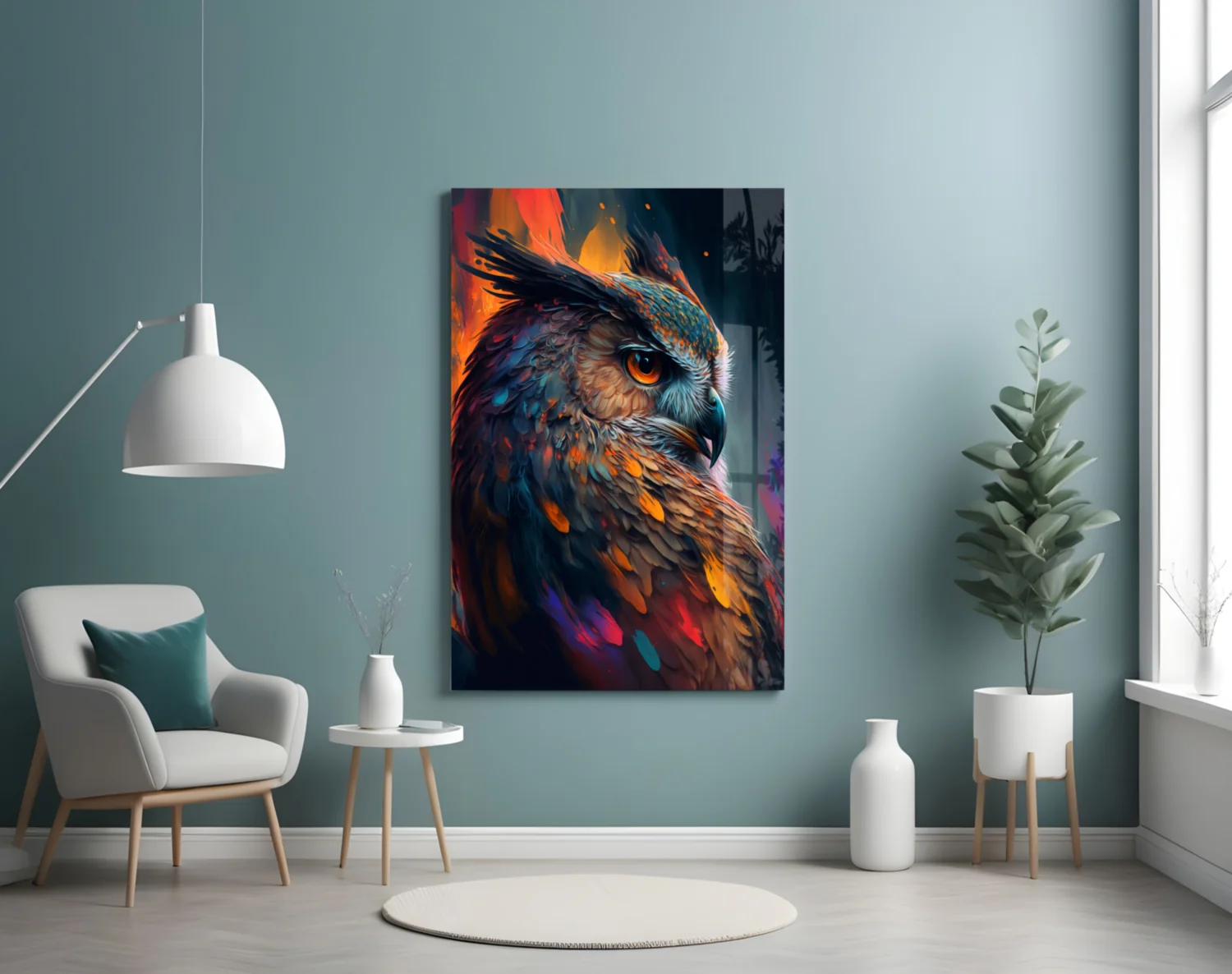 Owl's Eye Glass Wall Art  || Designer Collection - Image 5