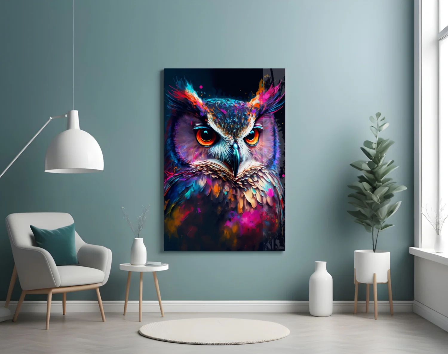 Owl's Eye Glass Wall Art || Designer Collection - Image 5