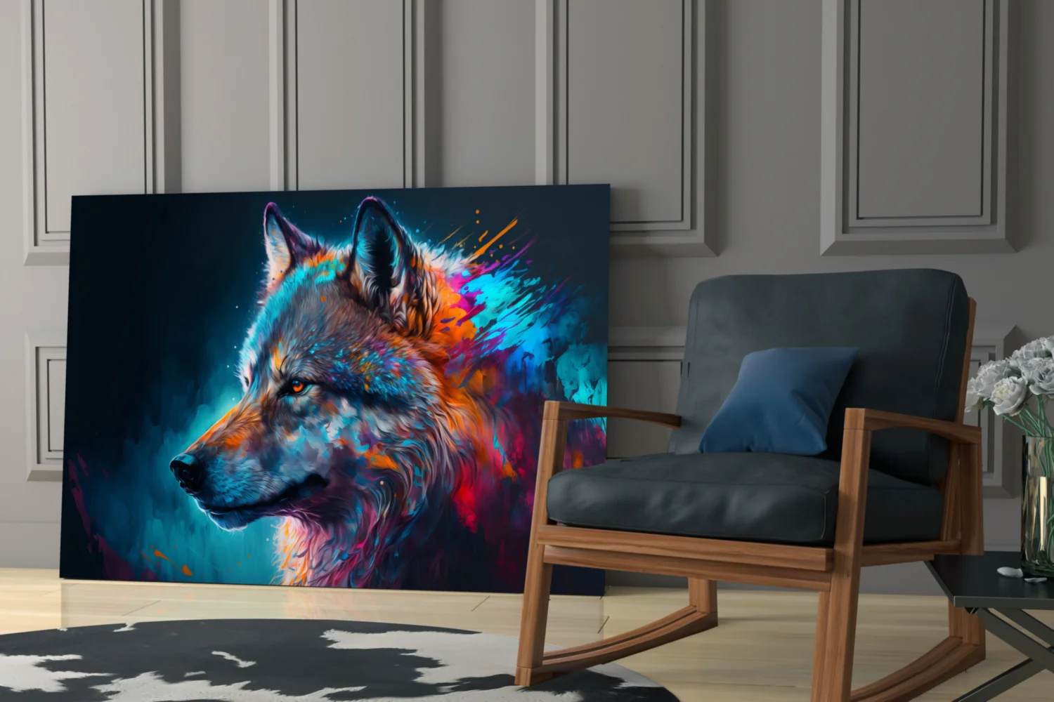 Freedom of the Wolf Glass Wall Art || Designer Collection - Image 7
