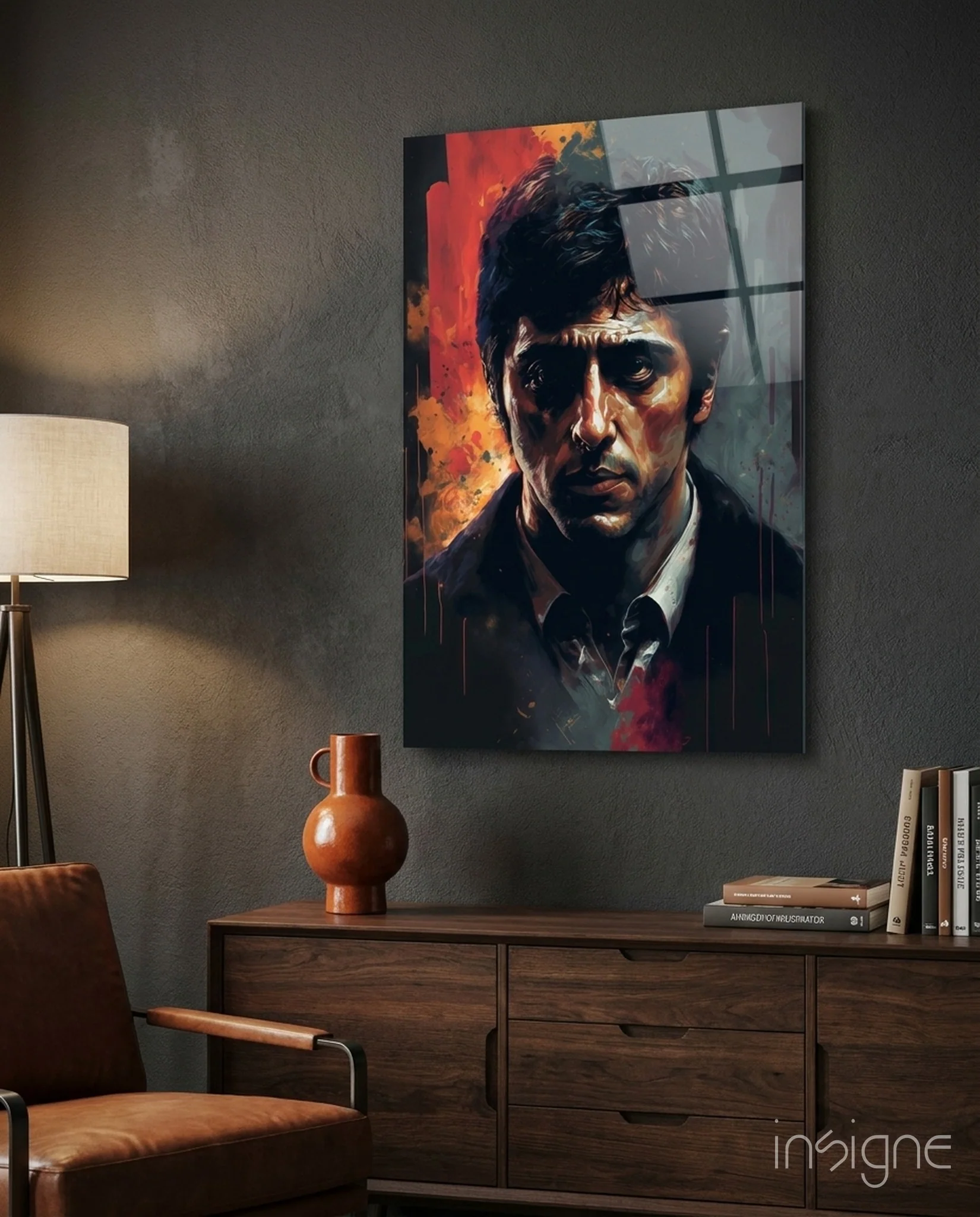 Al Pacino Glass Wall Art || Designer Collection