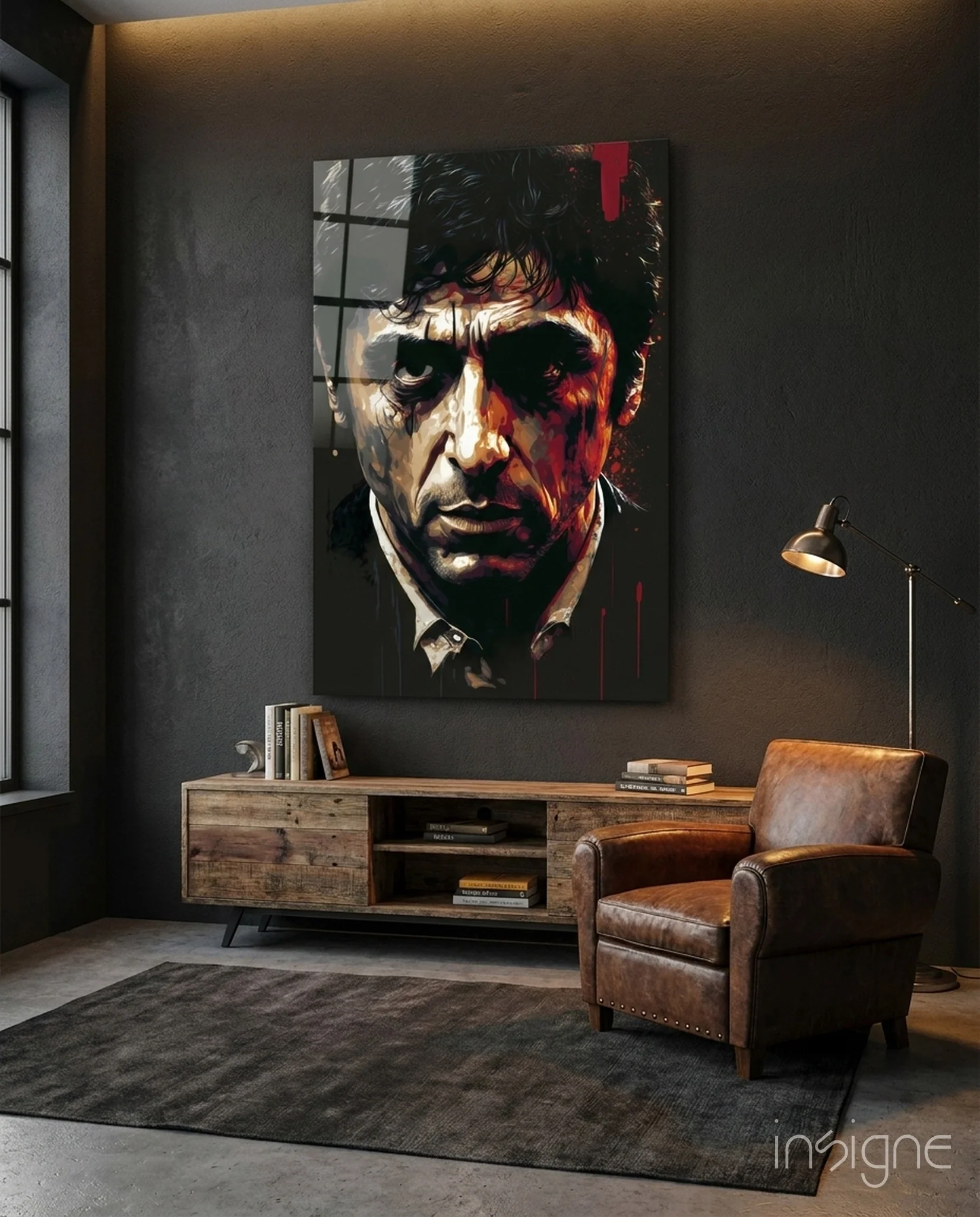Al Pacino Glass Wall Art || Designer Collection