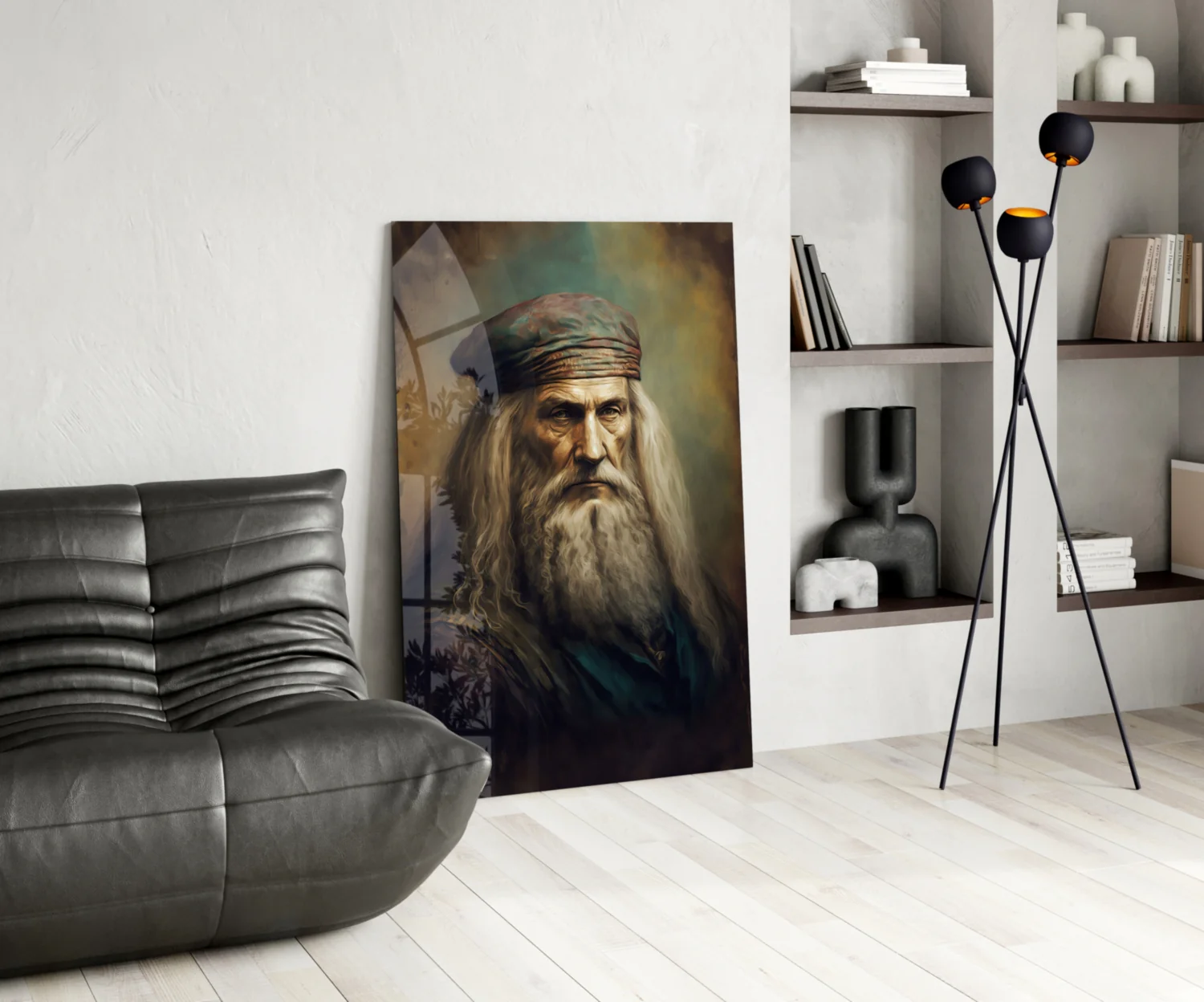 Leonardo da Vinci Glass Wall Art || Designer Collection - Image 6