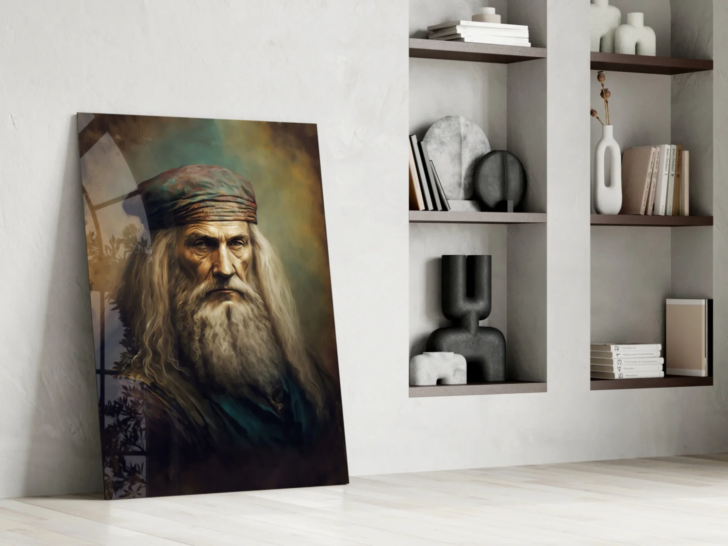 Leonardo da Vinci Glass Wall Art || Designer Collection - Image 7
