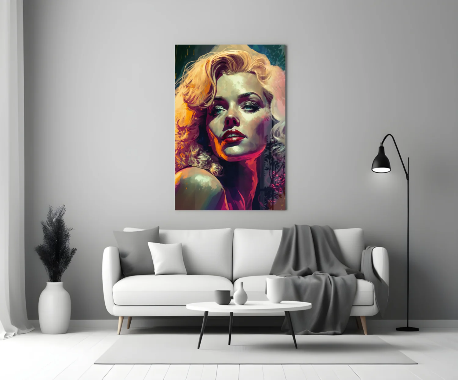 Marilyn Monroe Glass Wall Art  || Designer Collection - Image 3