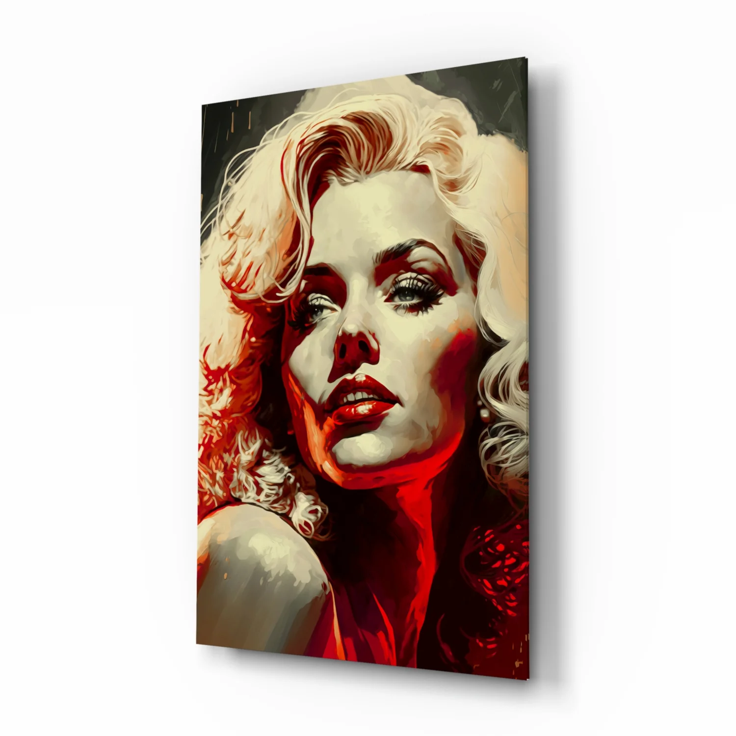 Marilyn Monroe Glass Wall Art || Designer Collection