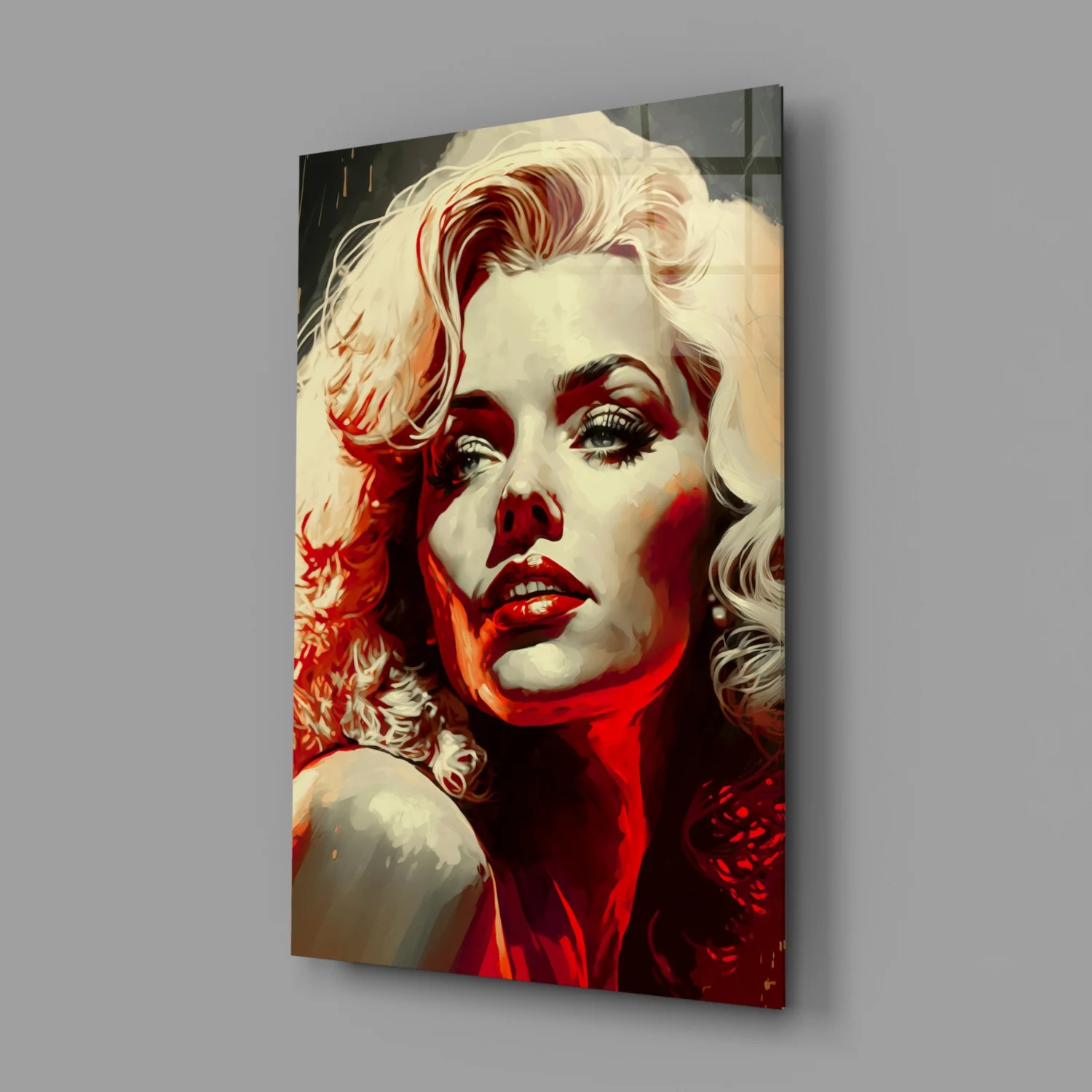 Marilyn Monroe Glass Wall Art || Designer Collection - Image 2