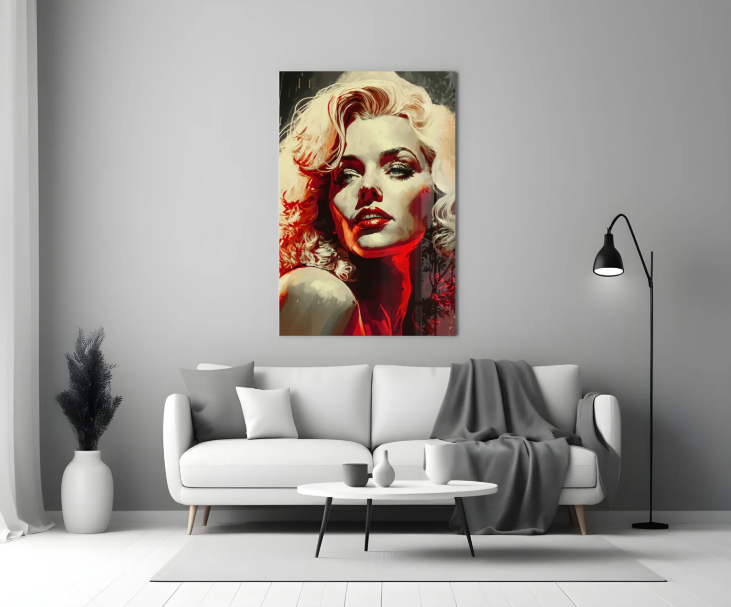 Marilyn Monroe Glass Wall Art || Designer Collection - Image 3