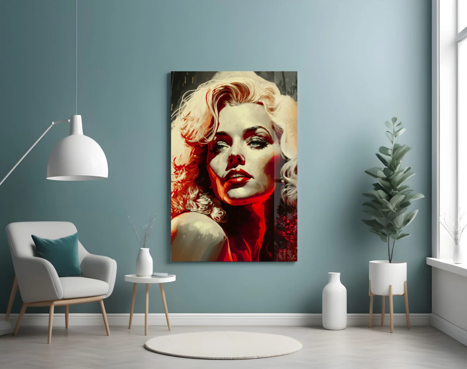 Marilyn Monroe Glass Wall Art || Designer Collection - Image 4
