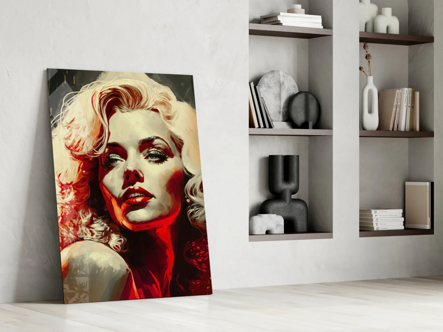 Marilyn Monroe Glass Wall Art || Designer Collection - Image 6