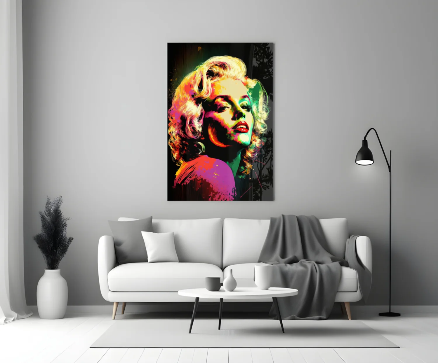Marilyn Monroe Glass Wall Art  || Designer Collection - Image 3