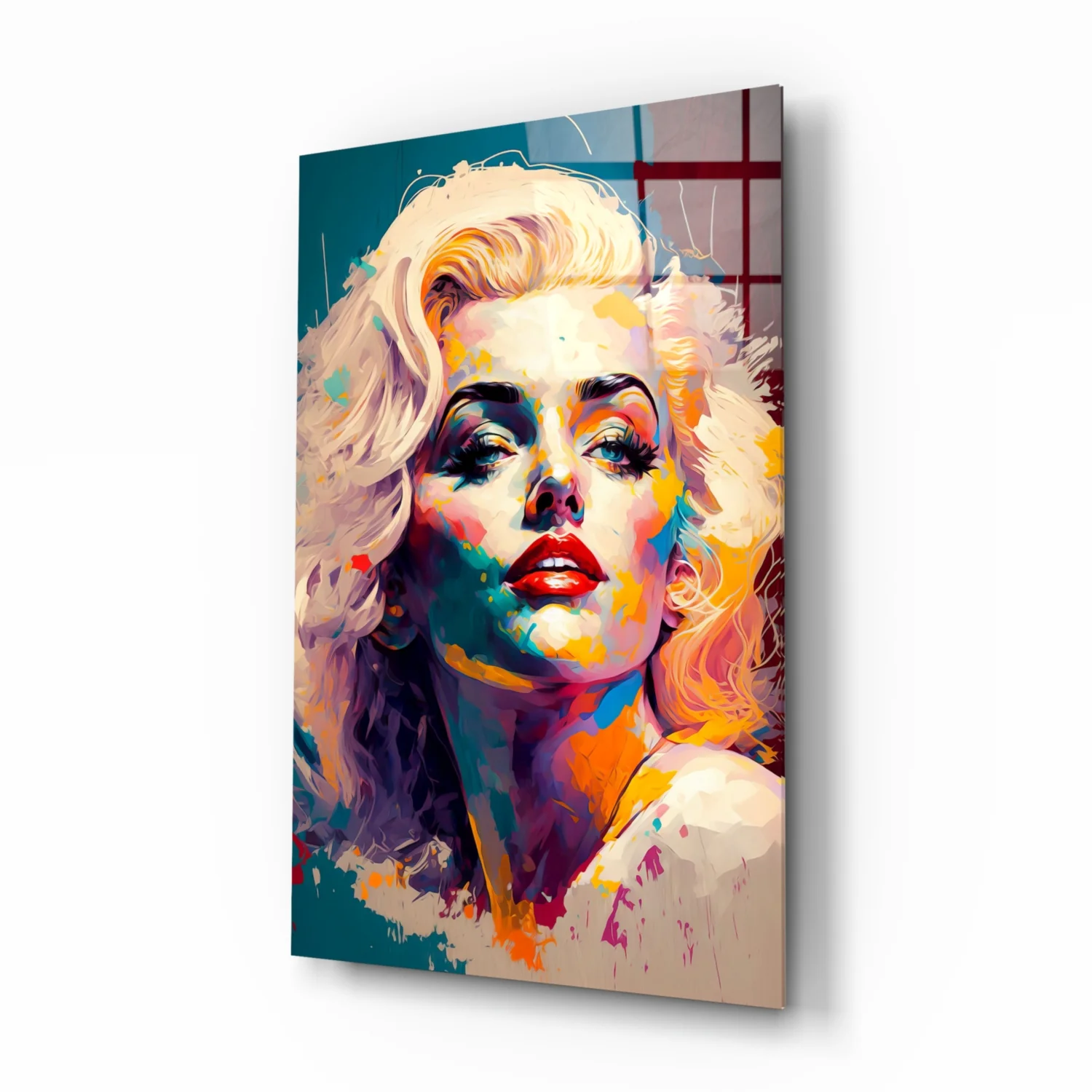 Marilyn Monroe Glass Wall Art || Designer Collection