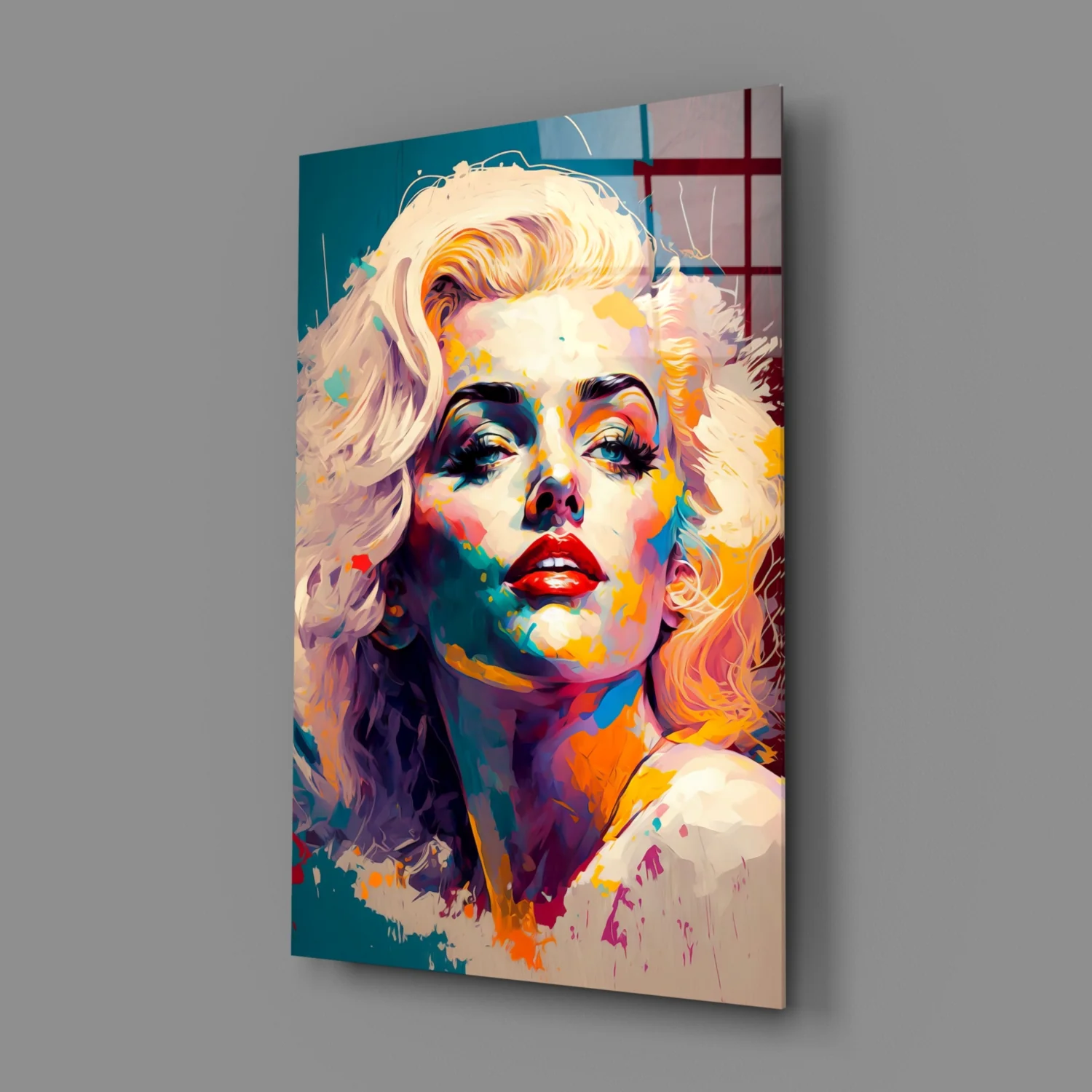 Marilyn Monroe Glass Wall Art || Designer Collection - Image 2