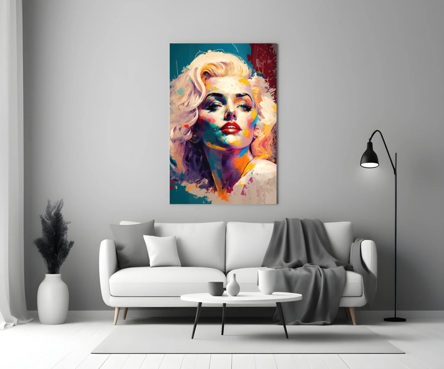Marilyn Monroe Glass Wall Art || Designer Collection - Image 3