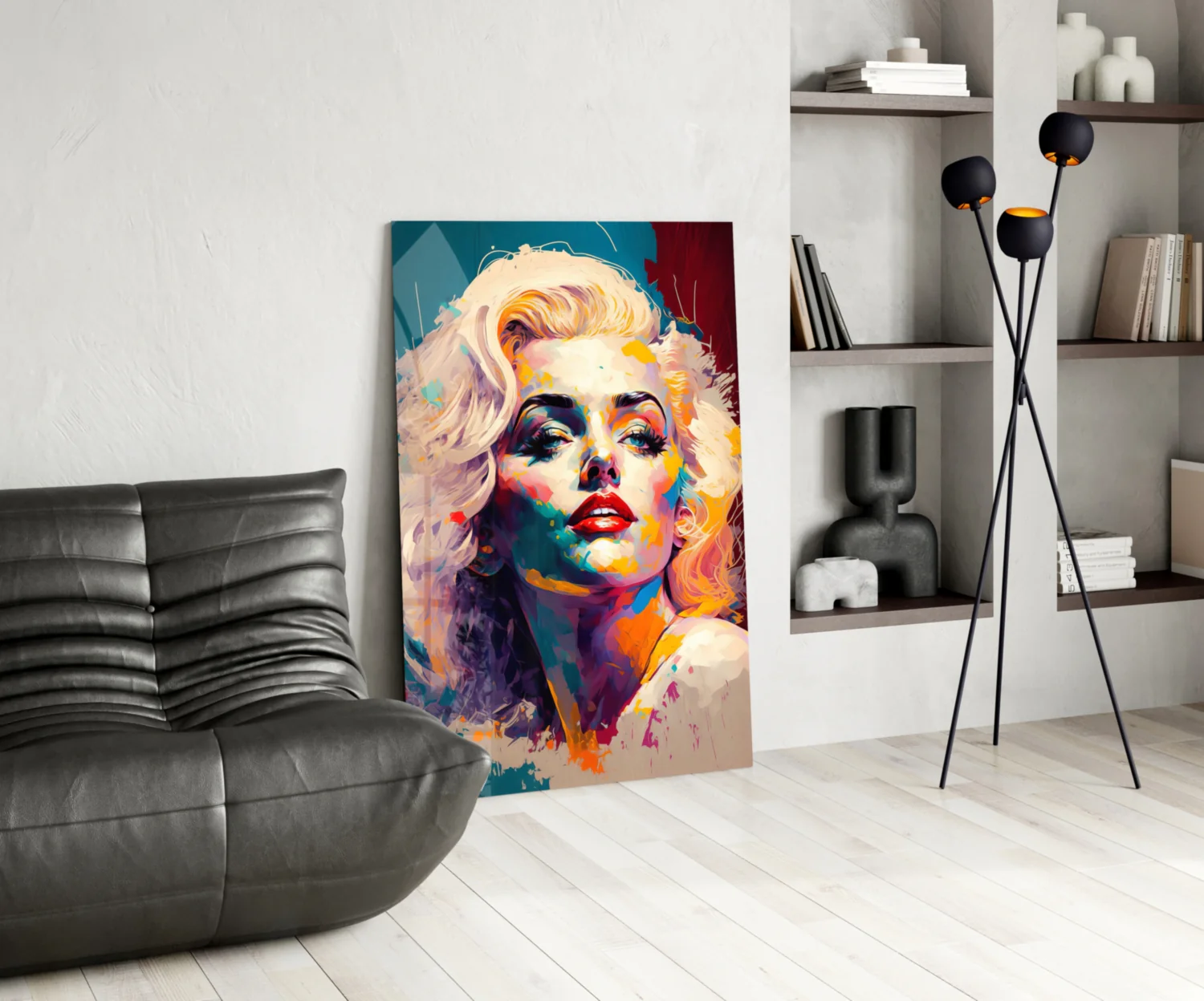 Marilyn Monroe Glass Wall Art || Designer Collection - Image 5