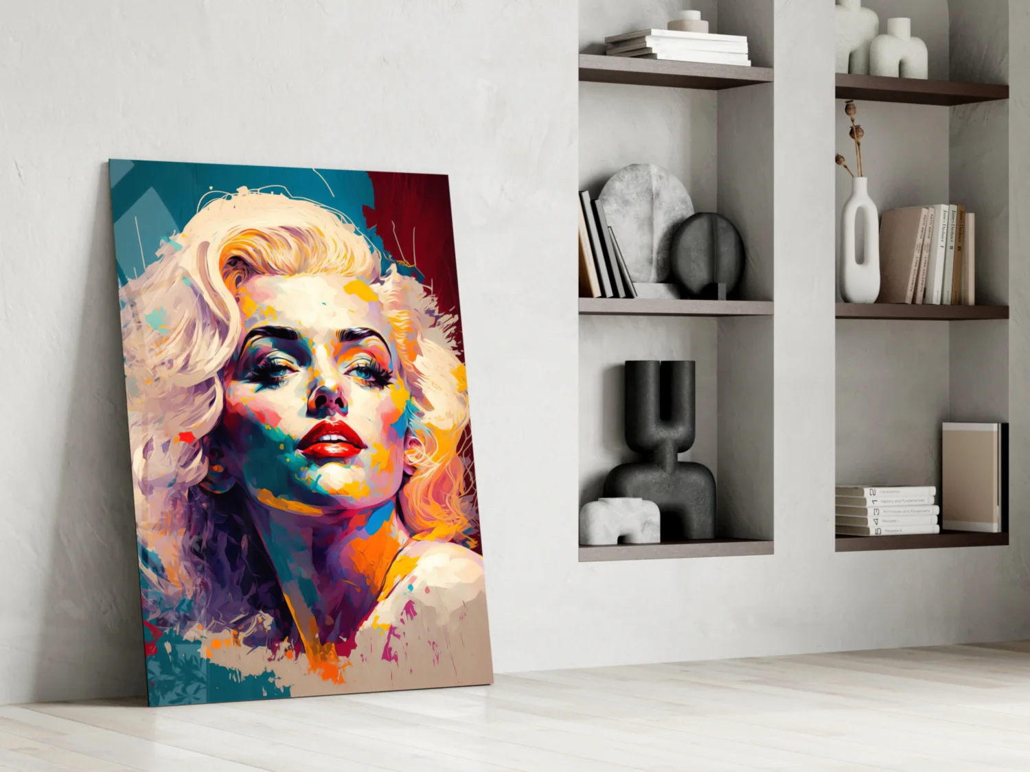 Marilyn Monroe Glass Wall Art || Designer Collection - Image 6
