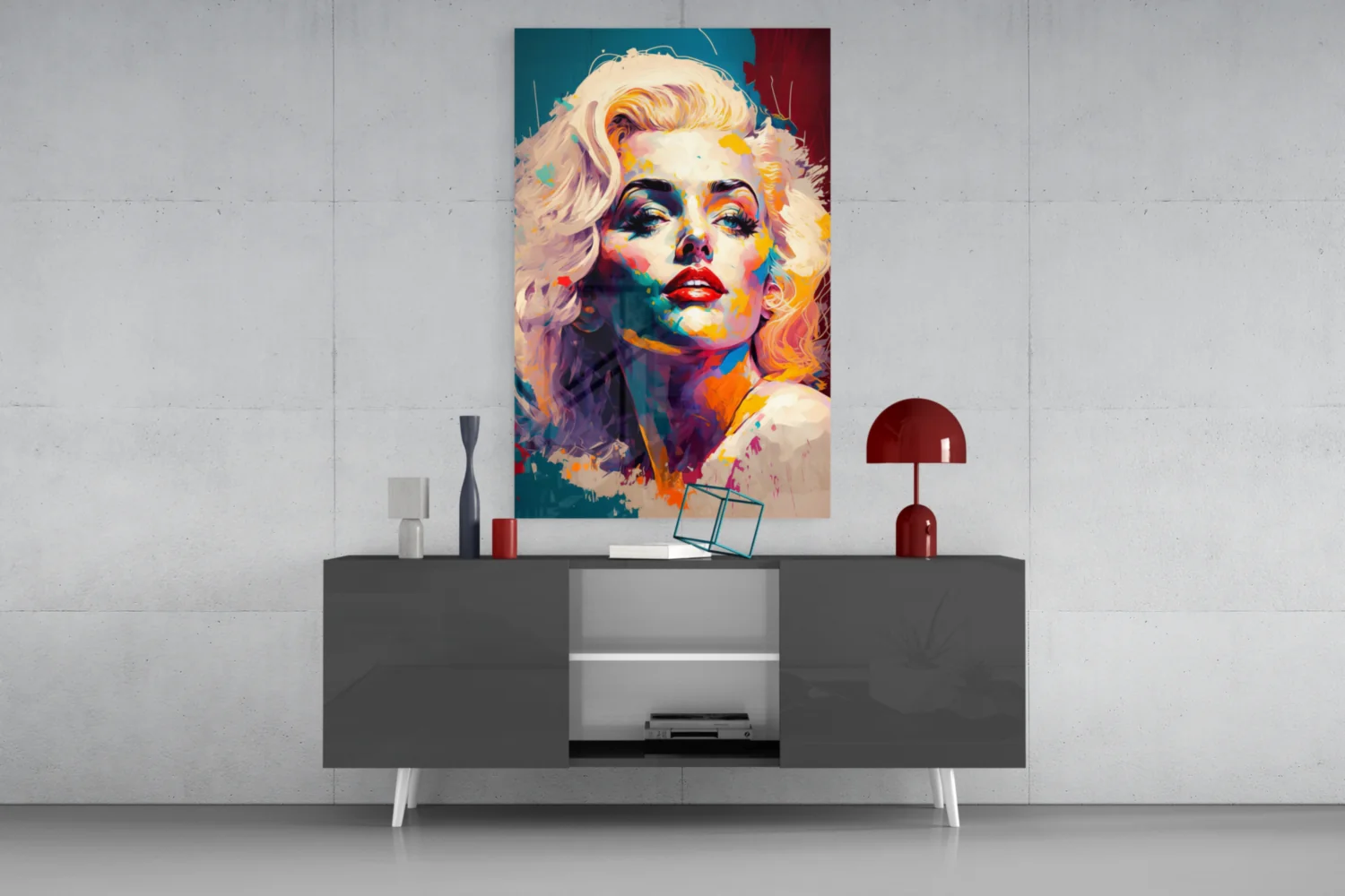Marilyn Monroe Glass Wall Art || Designer Collection - Image 8