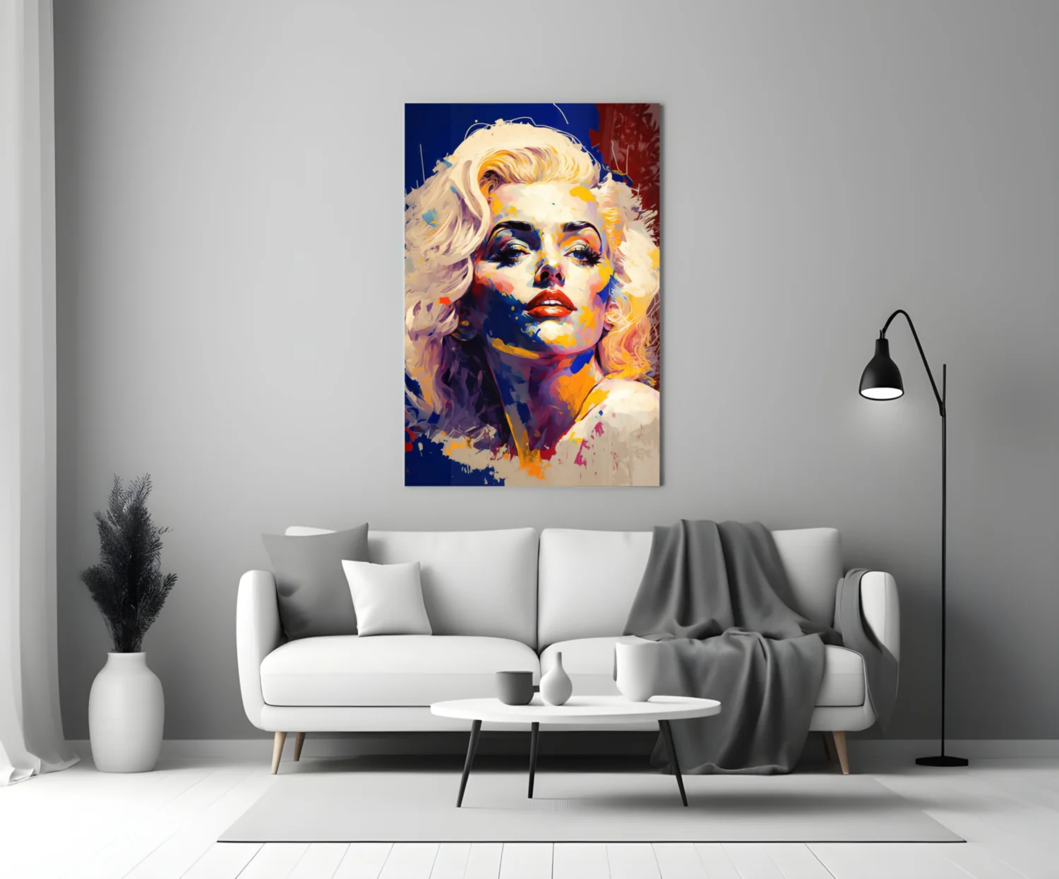 Marilyn Monroe Glass Wall Art  || Designer Collection - Image 3