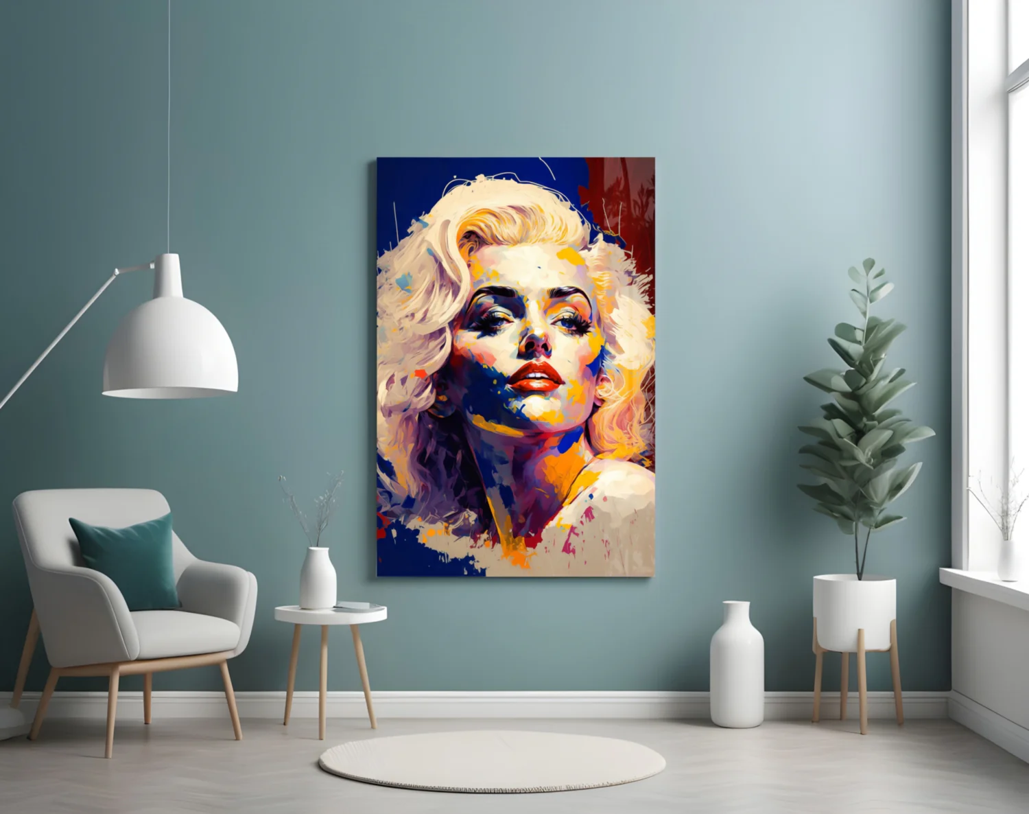 Marilyn Monroe Glass Wall Art  || Designer Collection - Image 4