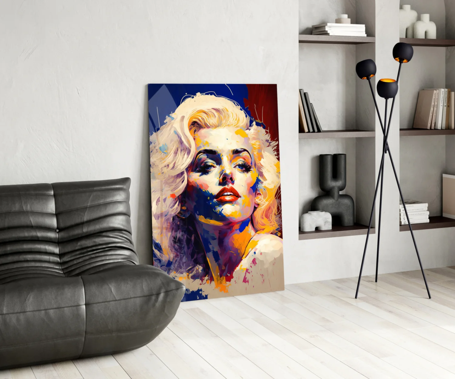 Marilyn Monroe Glass Wall Art  || Designer Collection - Image 5