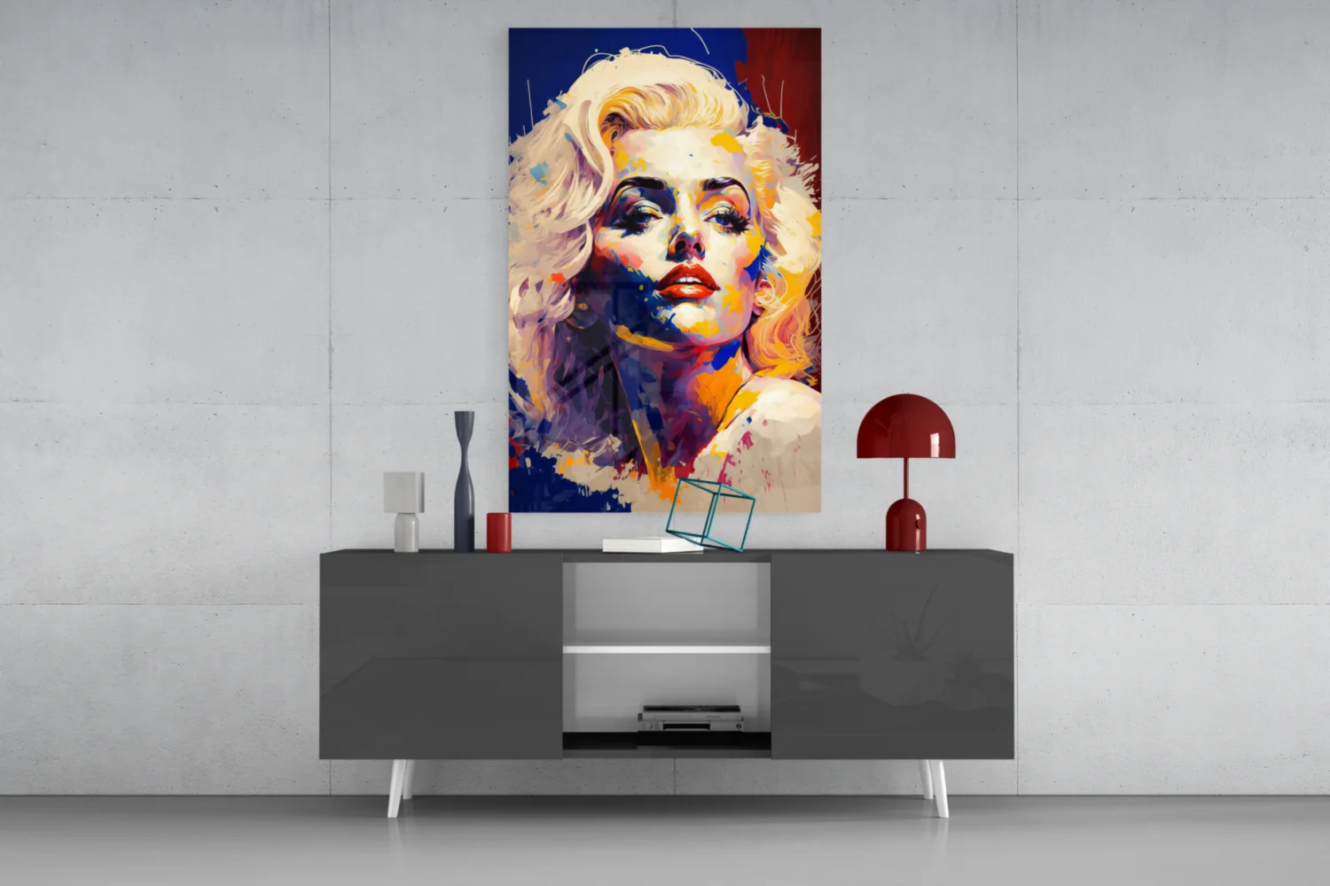 Marilyn Monroe Glass Wall Art  || Designer Collection - Image 8