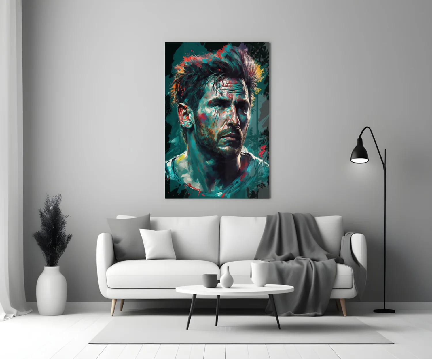 Messi Glass Wall Art  || Designer Collection - Image 3