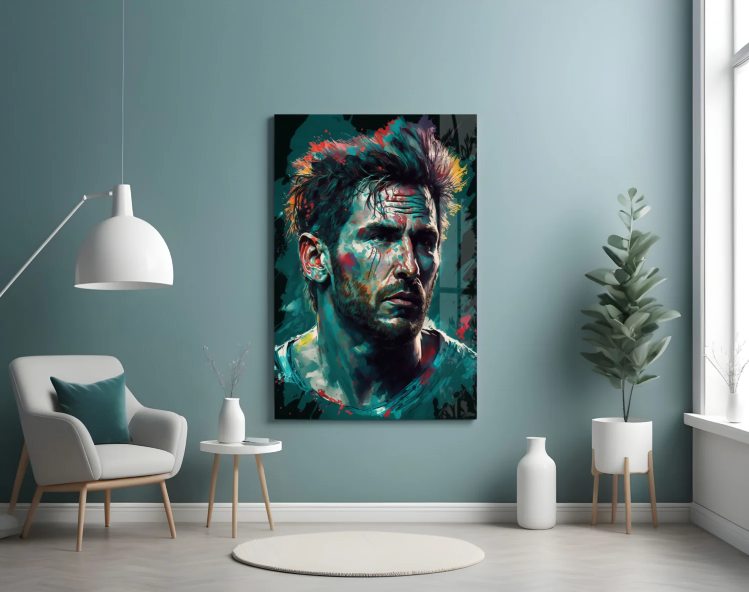 Messi Glass Wall Art  || Designer Collection - Image 4
