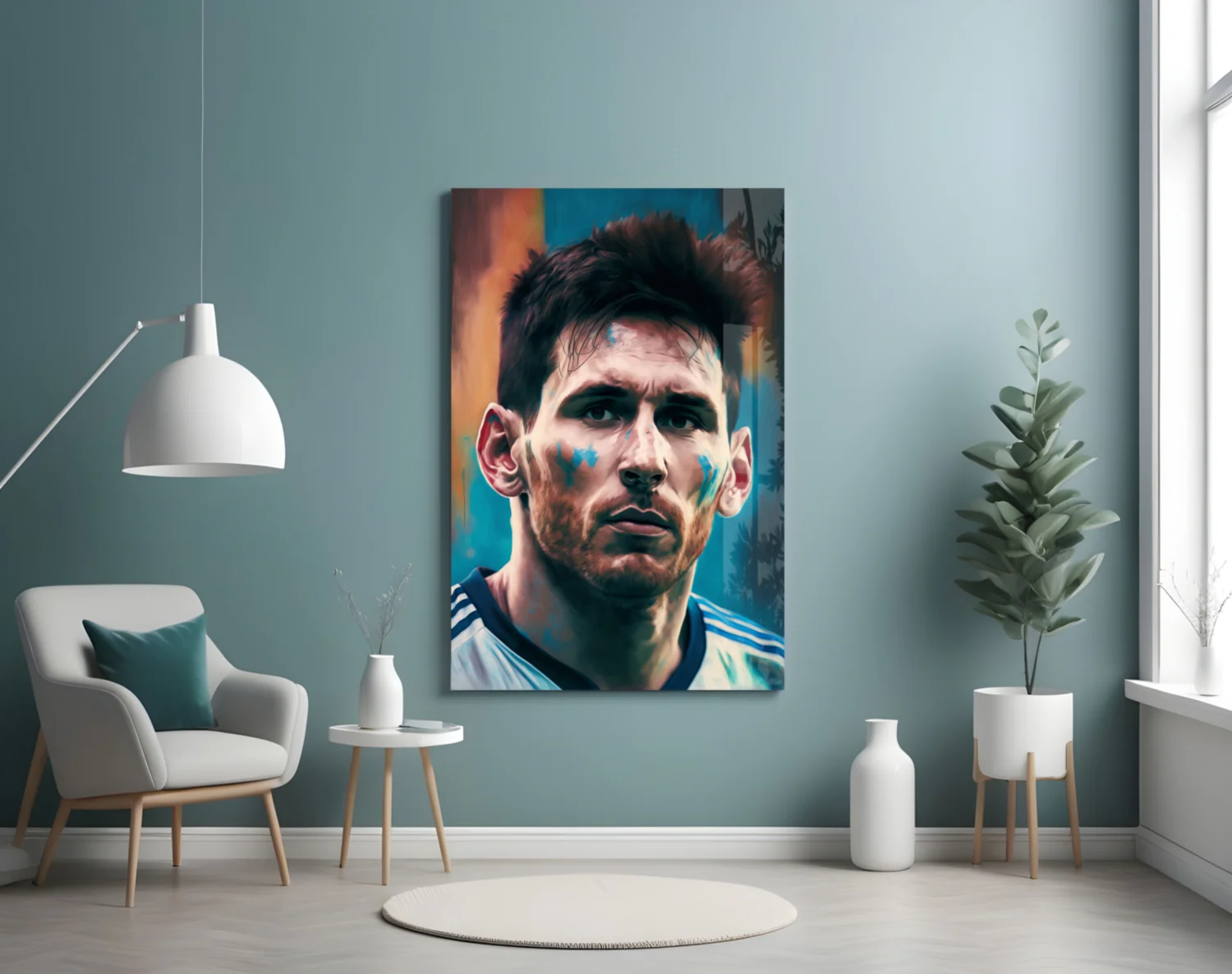 Messi Glass Wall Art  || Designer Collection - Image 4