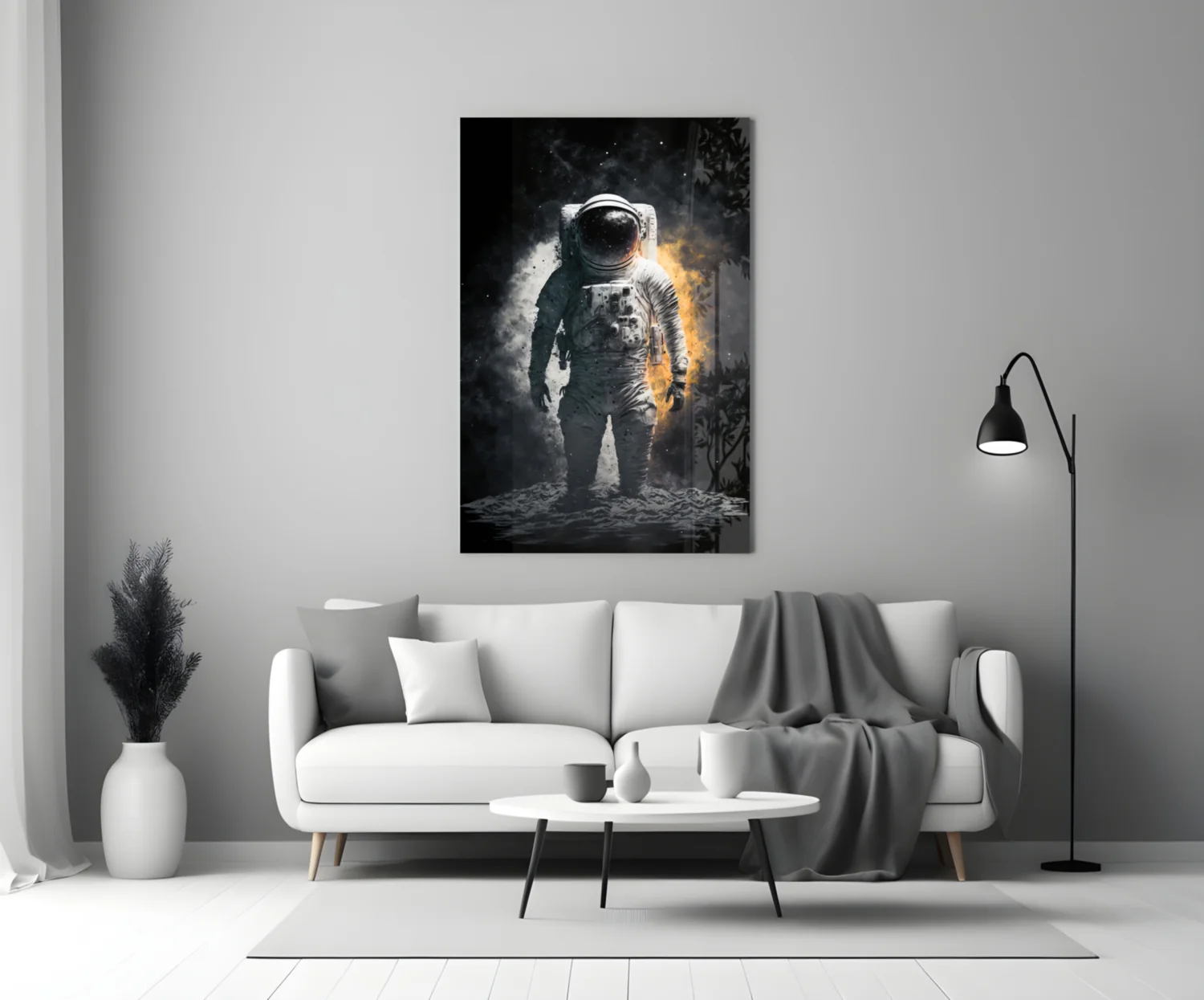 Astronaut  Glass Wall Art  || Designer Collection - Image 3