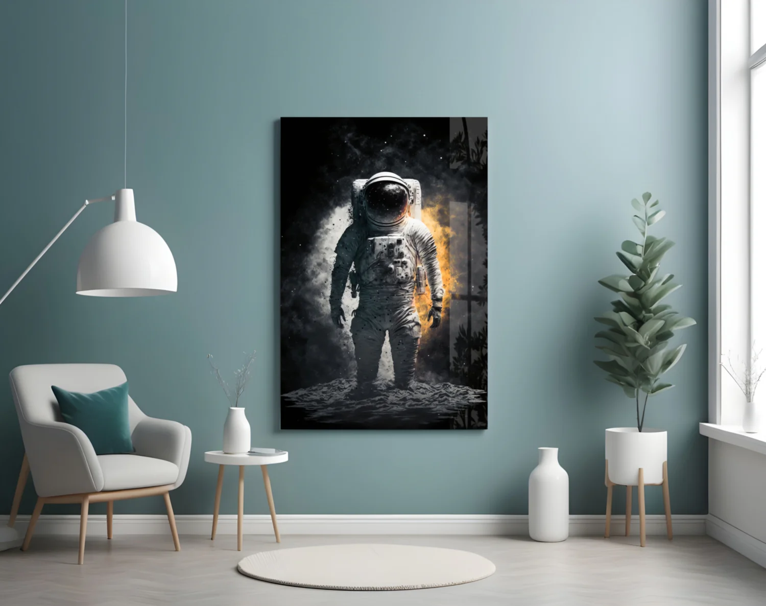 Astronaut  Glass Wall Art  || Designer Collection - Image 4
