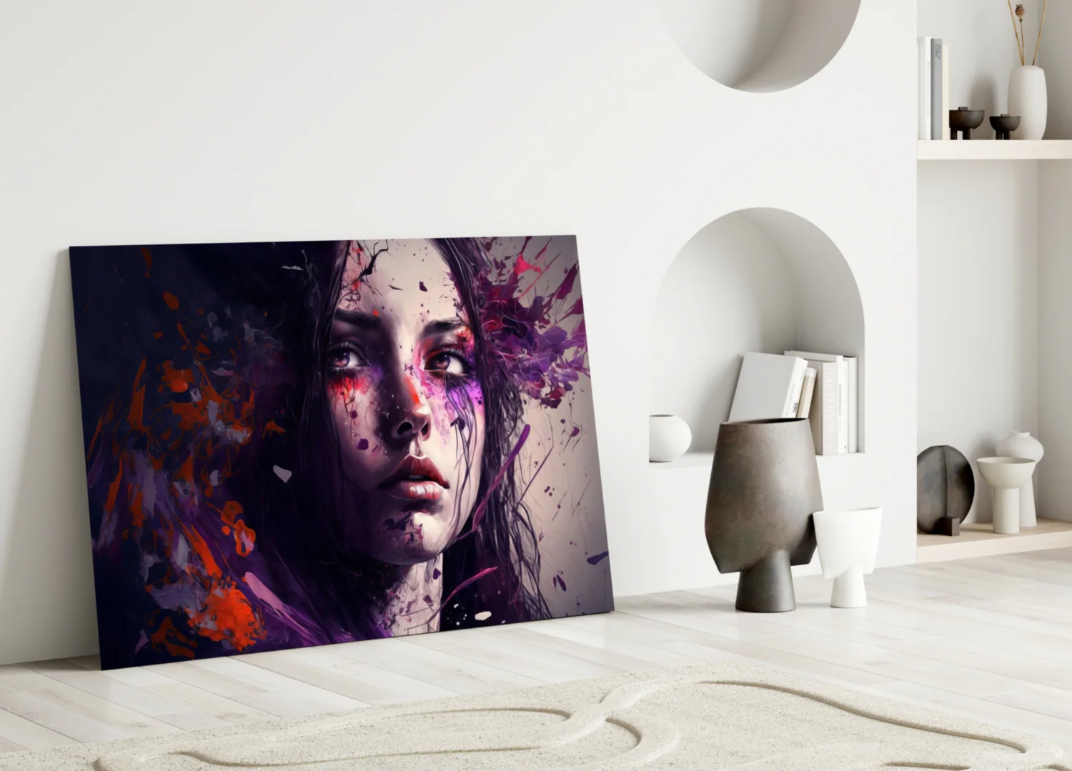 Beauty of a Sadness Glass Wall Art  || Designer Collection - Image 3