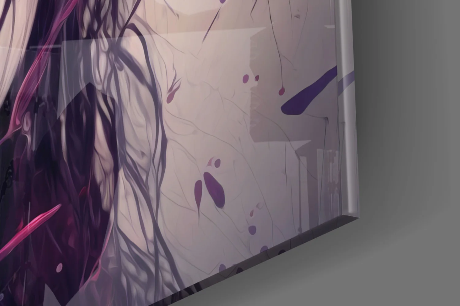 Beauty of a Sadness Glass Wall Art  || Designer Collection - Image 7