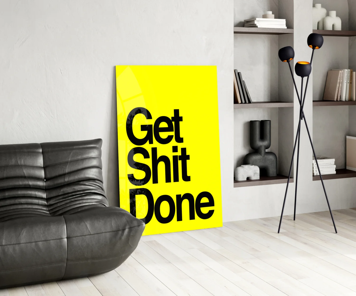Get Shit Done Glass Wall Art || Designer Collection - Image 5