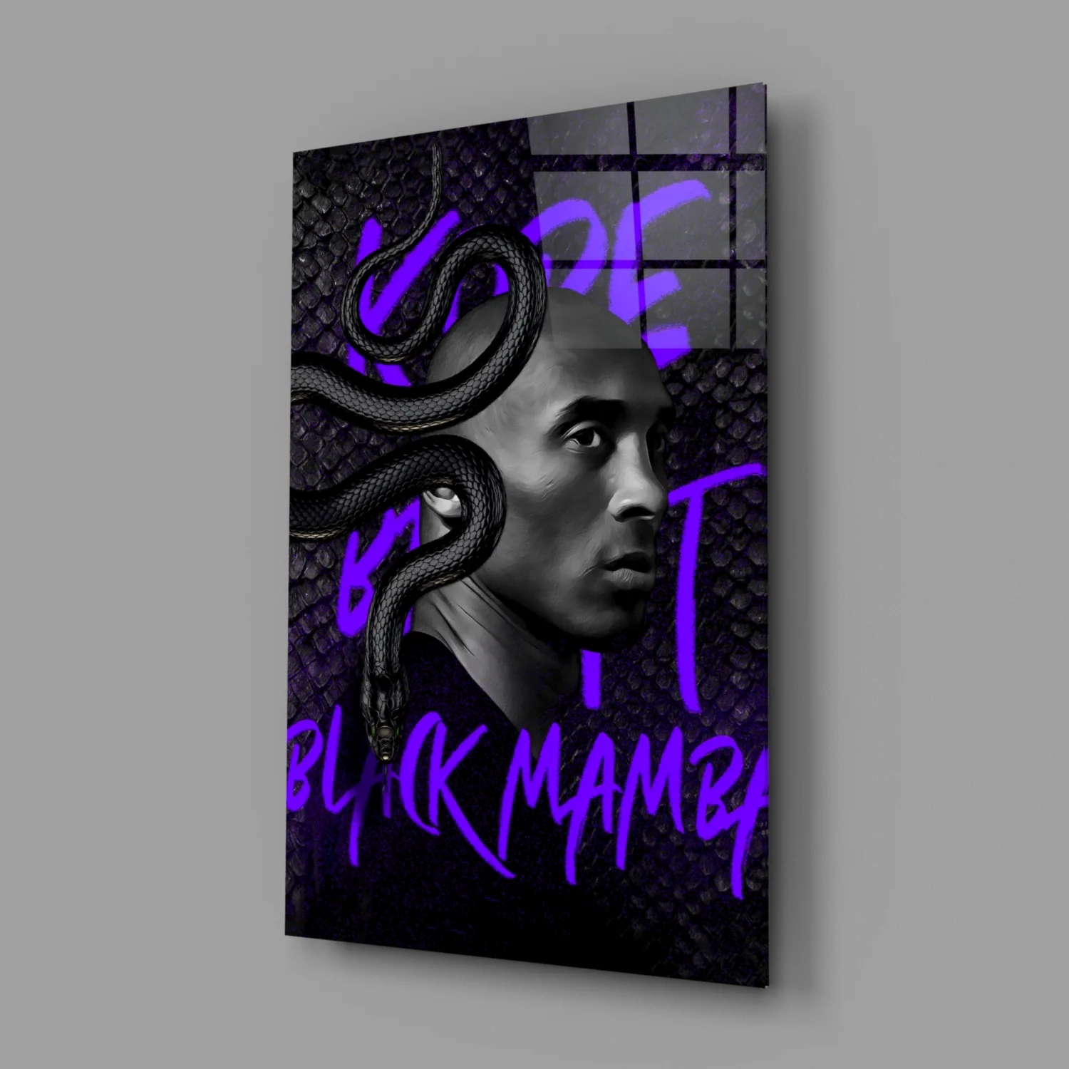 Kobe Bryant, Black Mamba Glass Wall Art || Designer Collection - Image 2