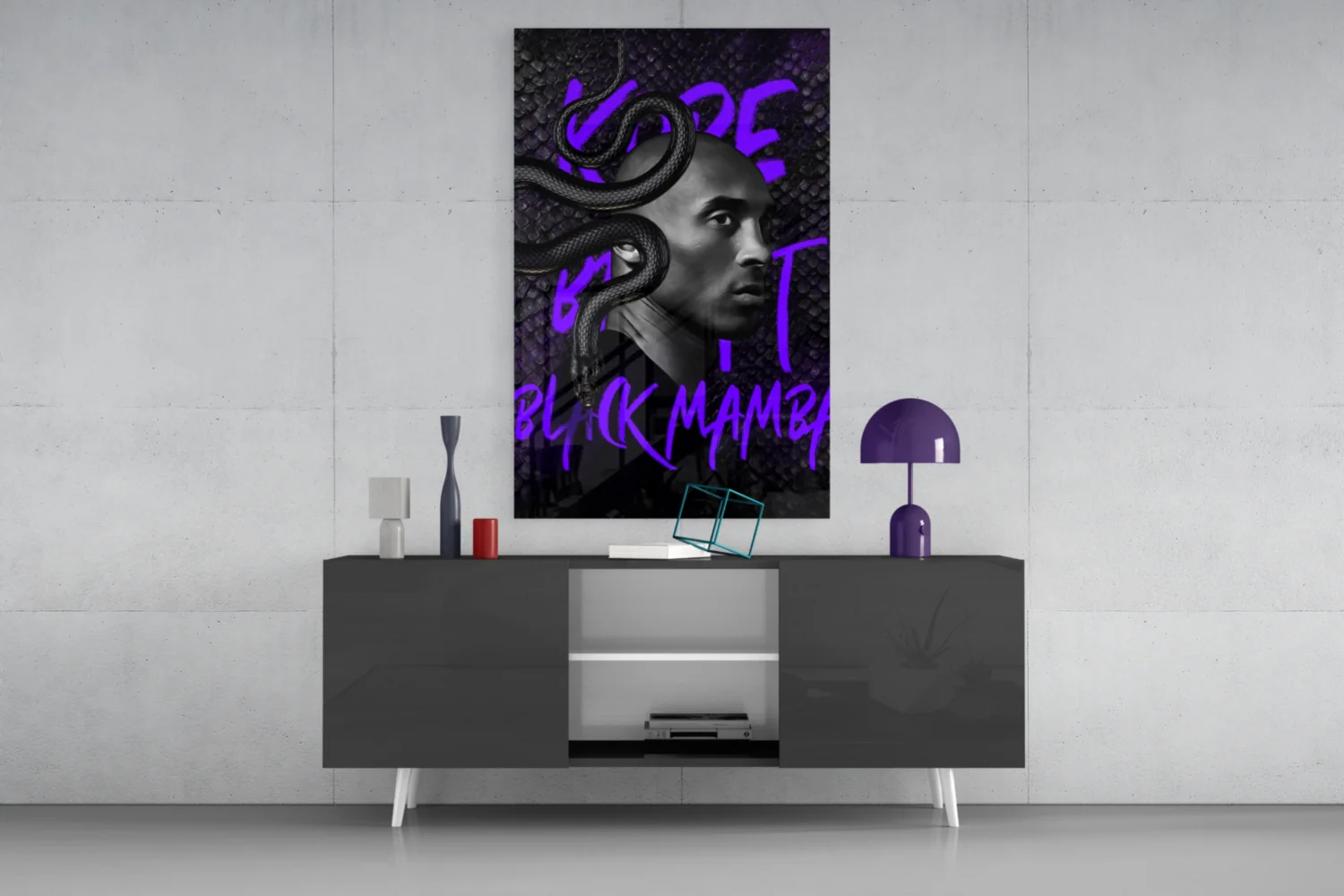 Kobe Bryant, Black Mamba Glass Wall Art || Designer Collection - Image 8