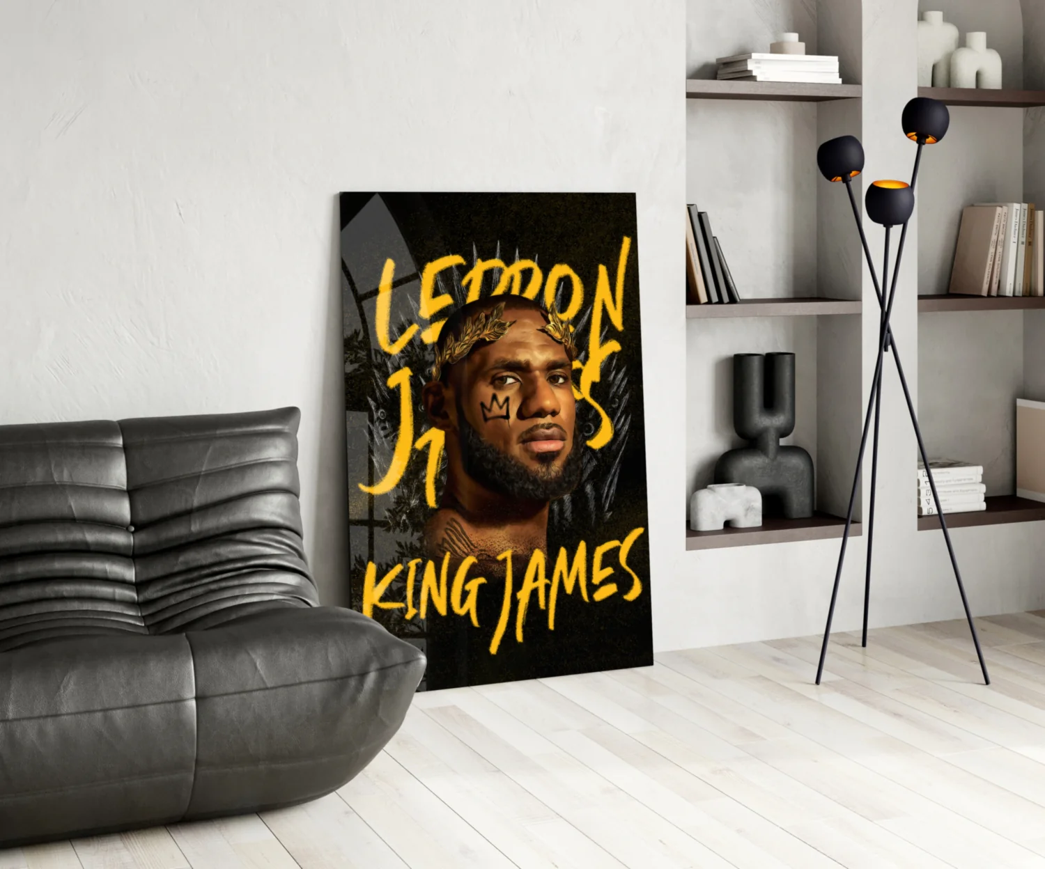 Lebron James, King Glass Wall Art || Designer Collection - Image 5
