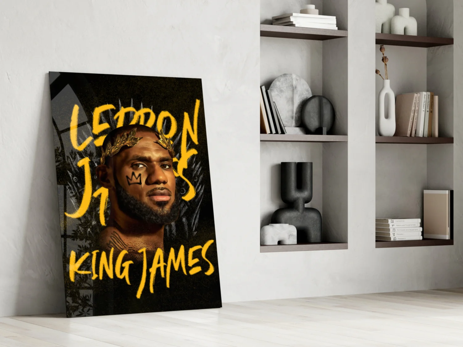 Lebron James, King Glass Wall Art || Designer Collection - Image 6