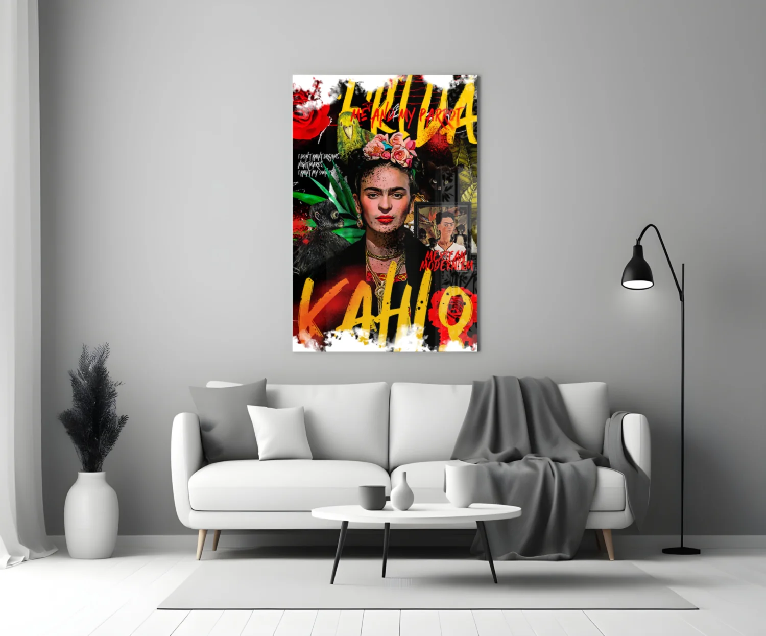 Frida Kahlo Glass Wall Art || Designer Collection - Image 3