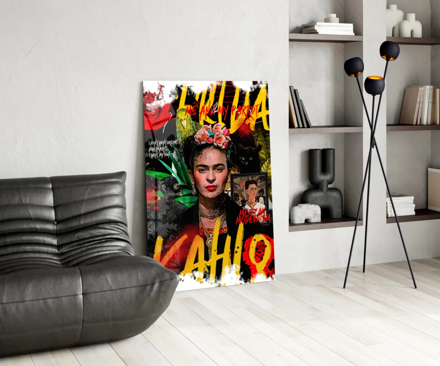 Frida Kahlo Glass Wall Art || Designer Collection - Image 5