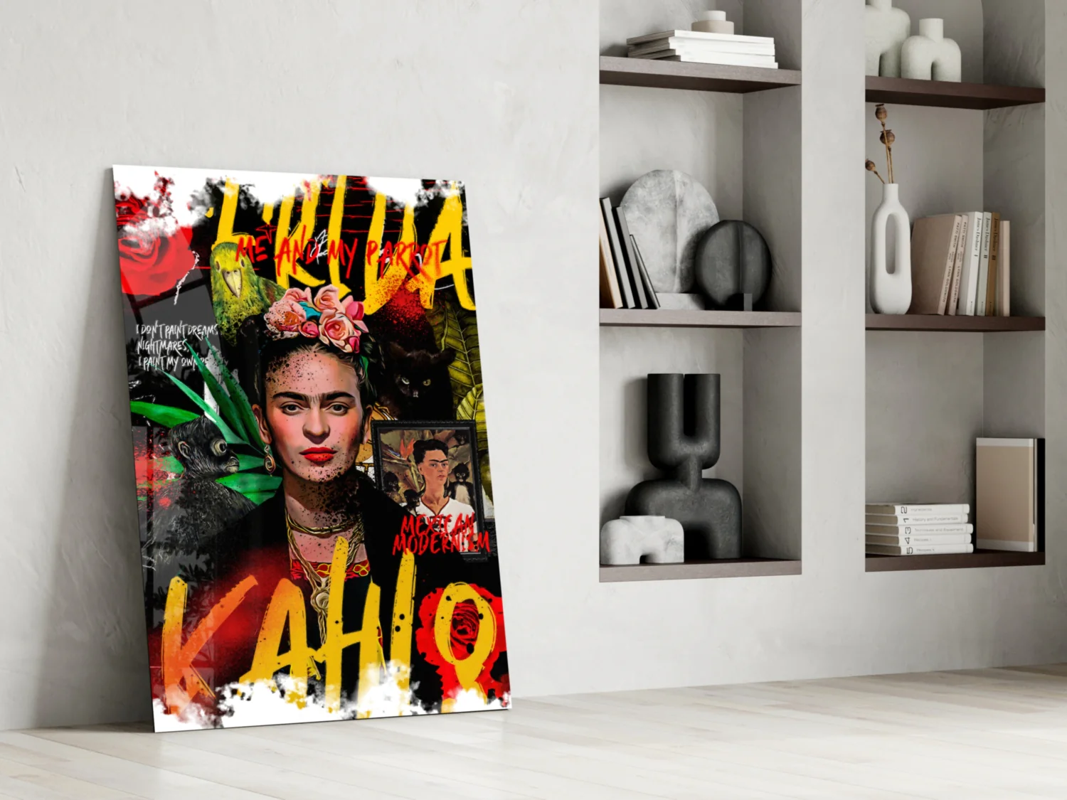 Frida Kahlo Glass Wall Art || Designer Collection - Image 6