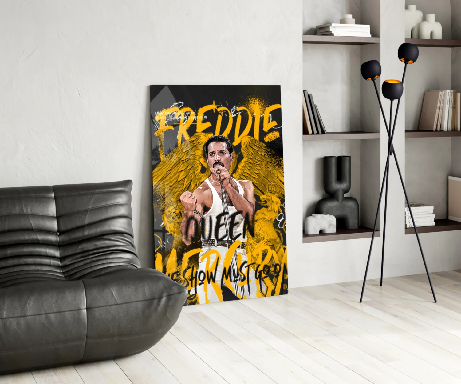 Freddie Mercury, The Queen Glass Wall Art || Designer Collection - Image 5