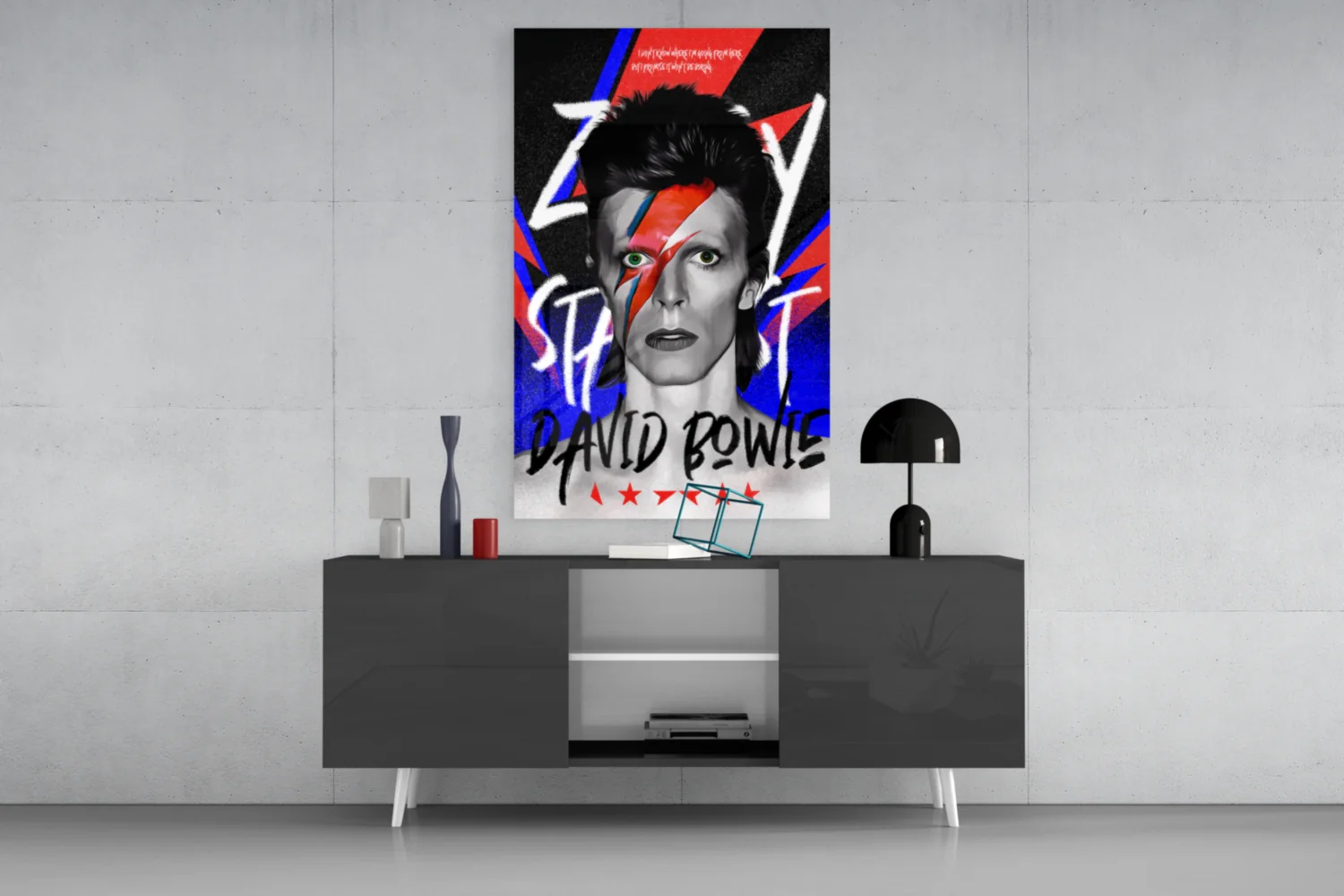 David Bowie Glass Wall Art || Designers Collection - Image 8