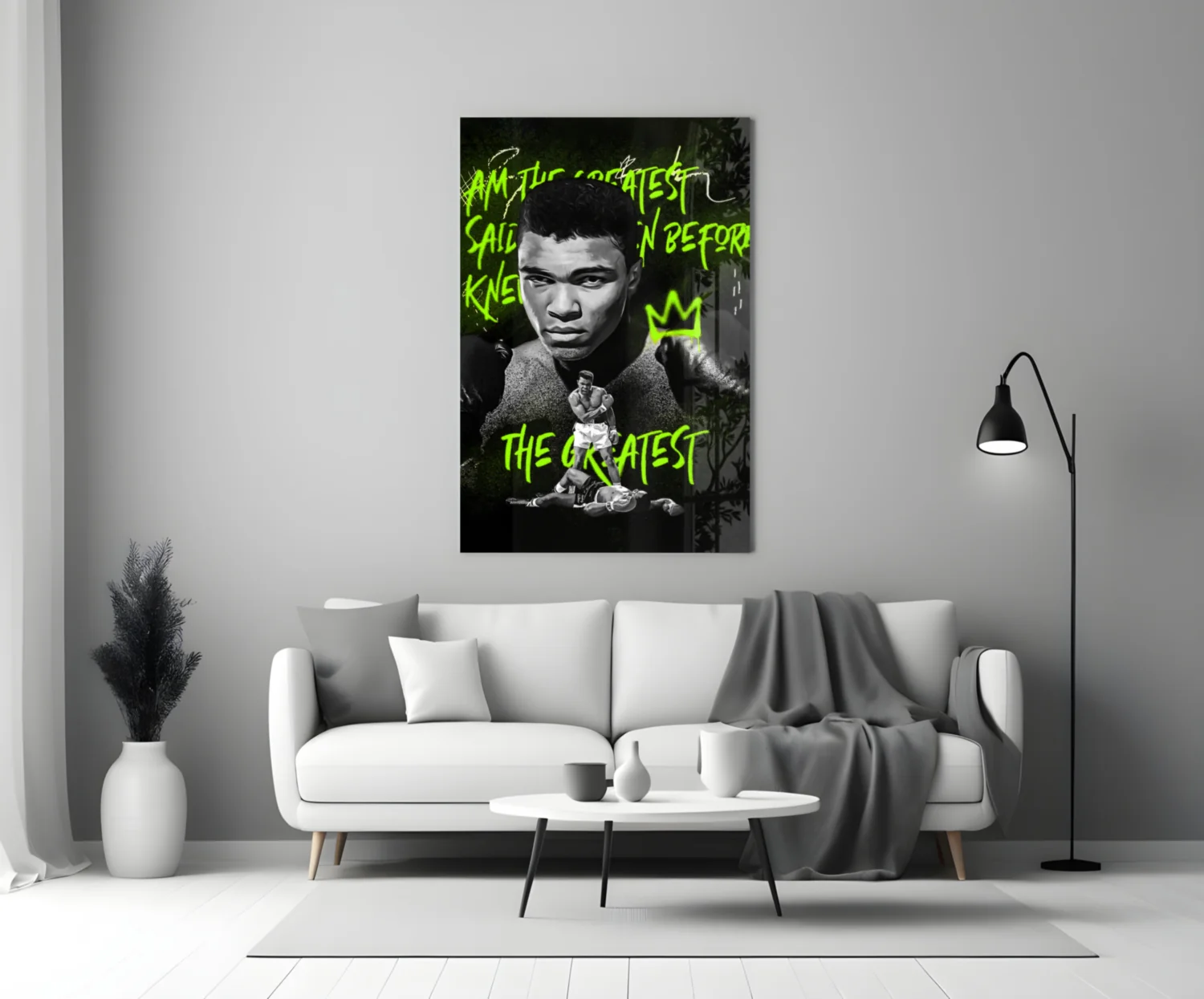 Muhammad Ali , The Greatest Glass Wall Art || Designer Collection - Image 3