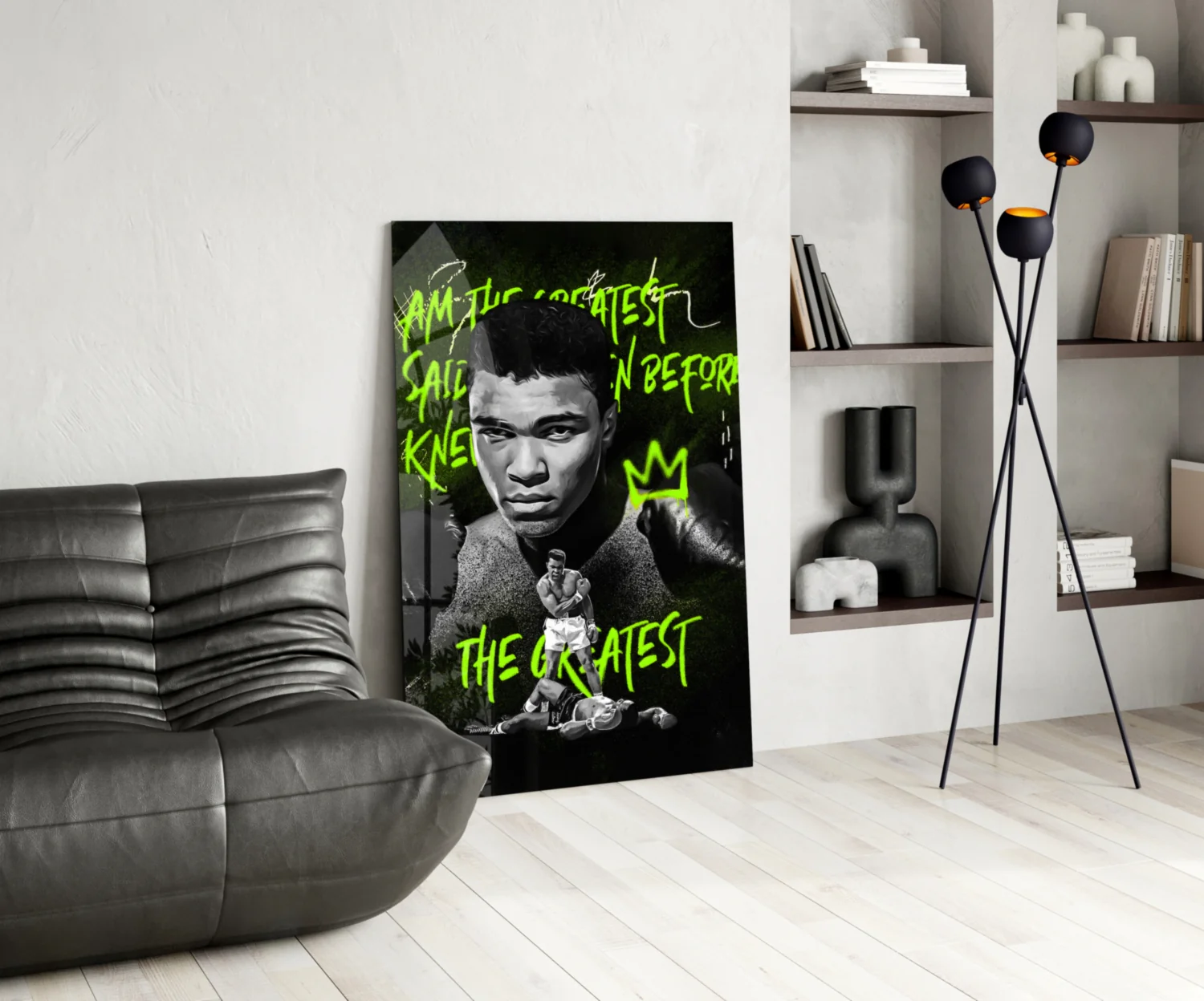 Muhammad Ali , The Greatest Glass Wall Art || Designer Collection - Image 5