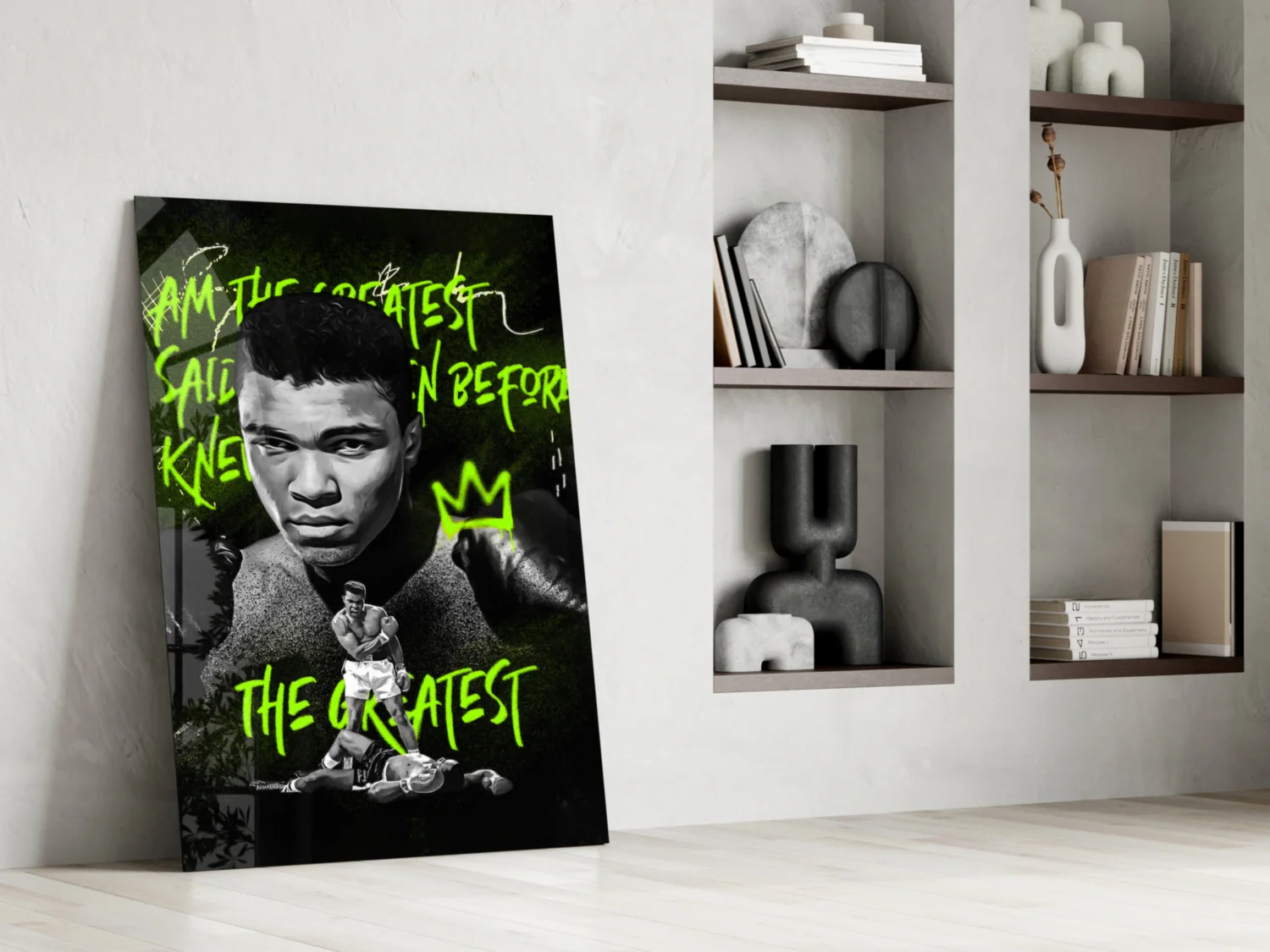 Muhammad Ali , The Greatest Glass Wall Art || Designer Collection - Image 6