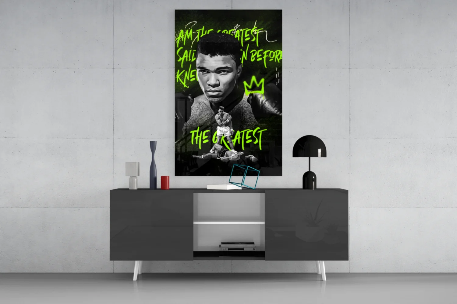 Muhammad Ali , The Greatest Glass Wall Art || Designer Collection - Image 8