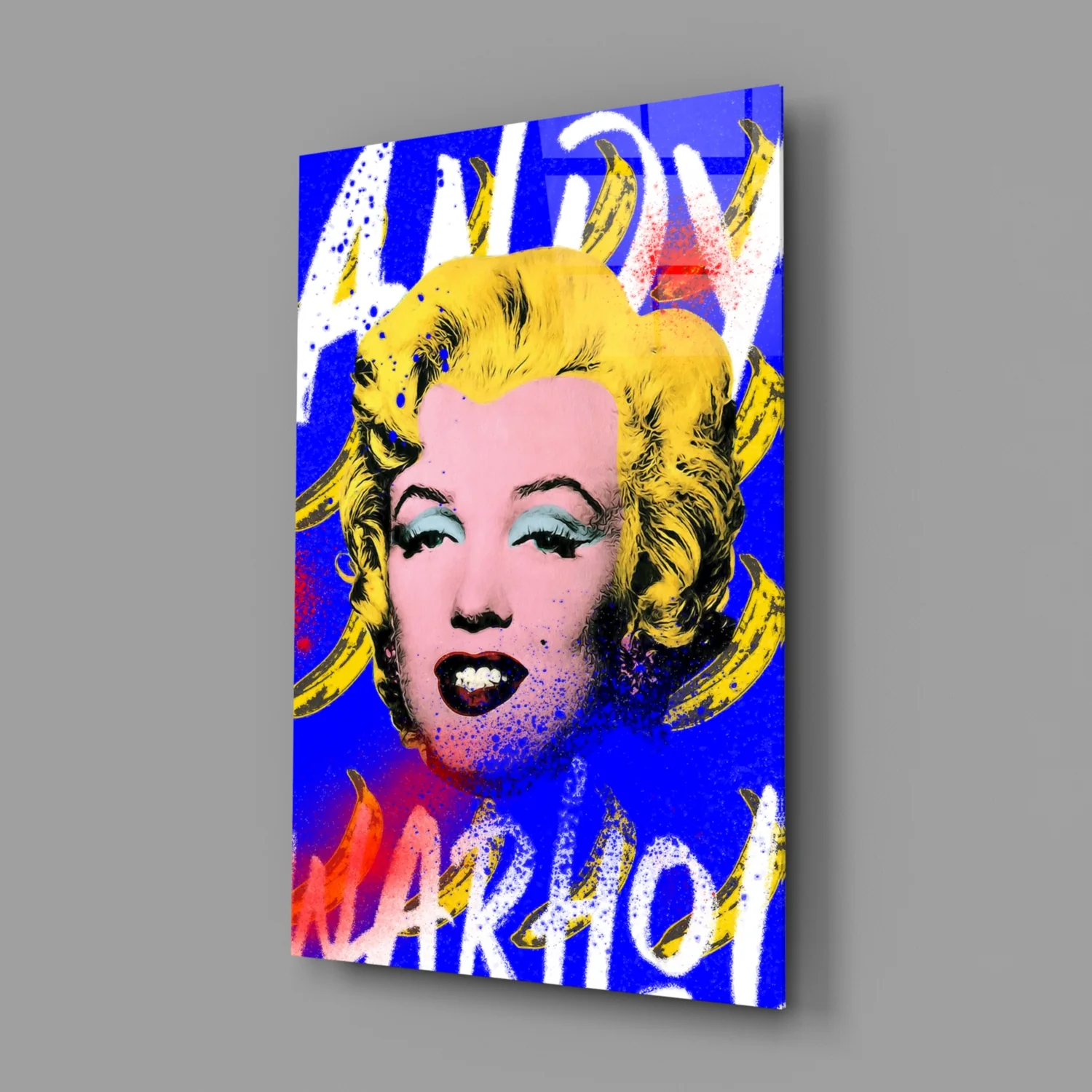 Andy Warhol and Marilyn Monroe Glass Wall Art || Designer Collection - Image 2