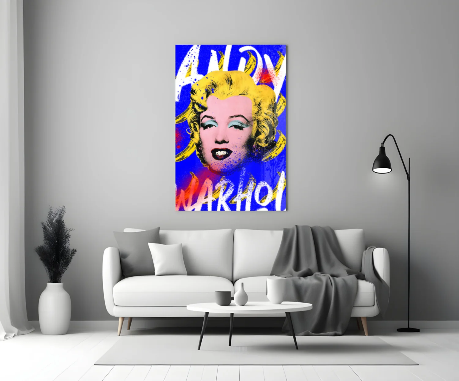 Andy Warhol and Marilyn Monroe Glass Wall Art || Designer Collection - Image 3