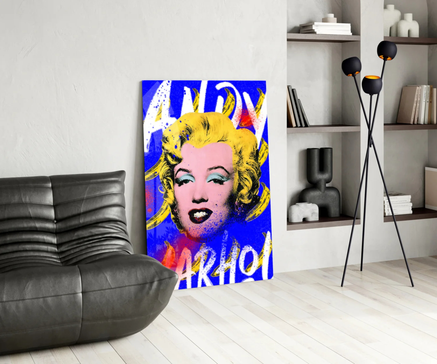 Andy Warhol and Marilyn Monroe Glass Wall Art || Designer Collection - Image 5