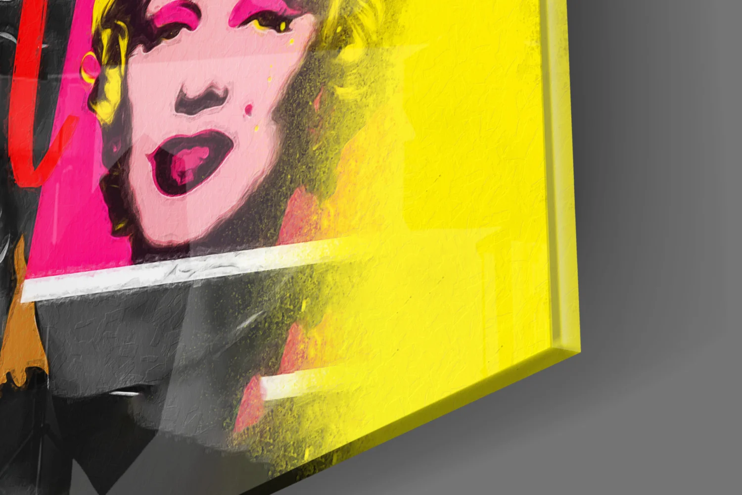 Andy Warhol vs Jean-Michel Basquiat Glass Wall Art || Designer Collection - Image 7