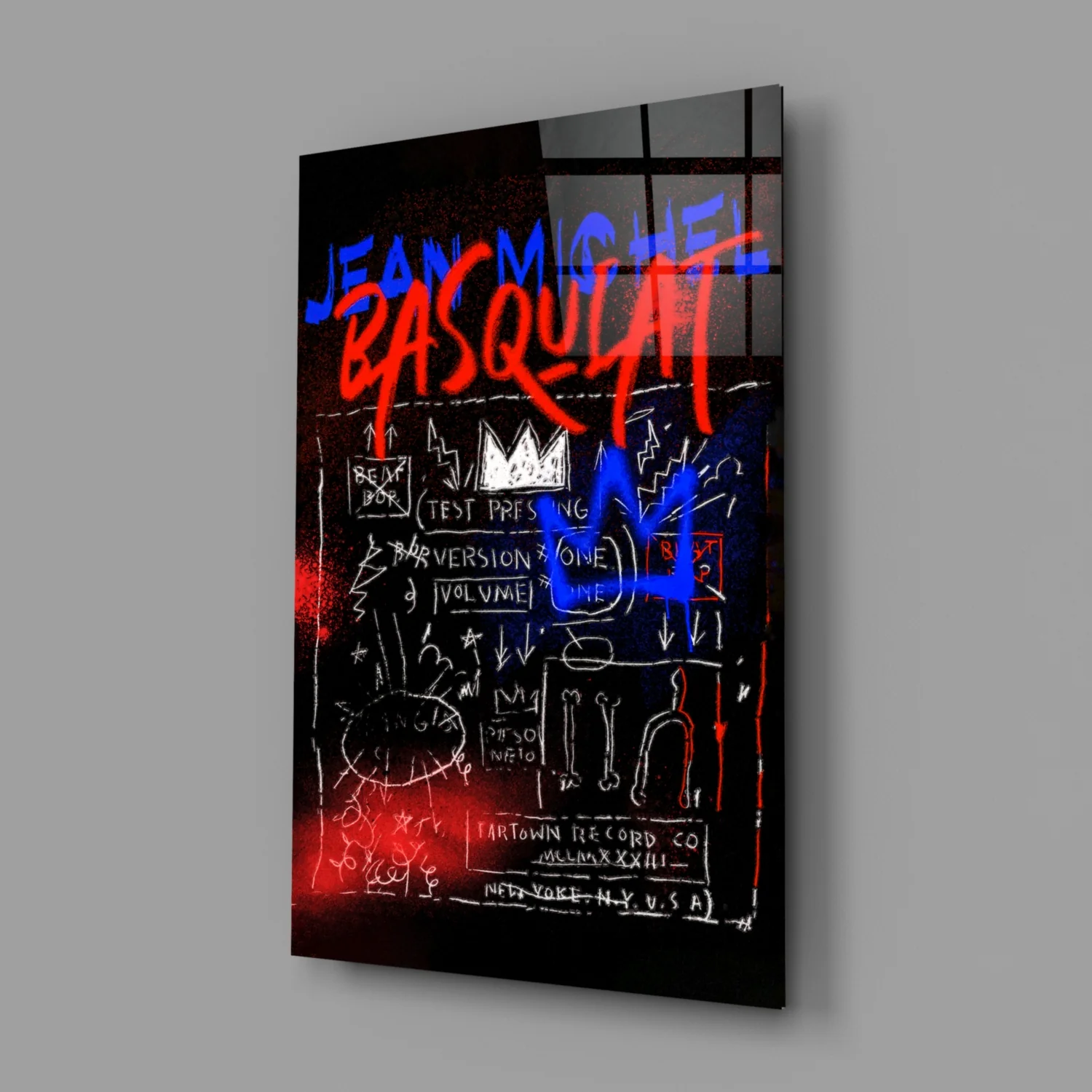 Style of Jean-Michel Basquiat Glass Wall Art || Designer Collection - Image 2